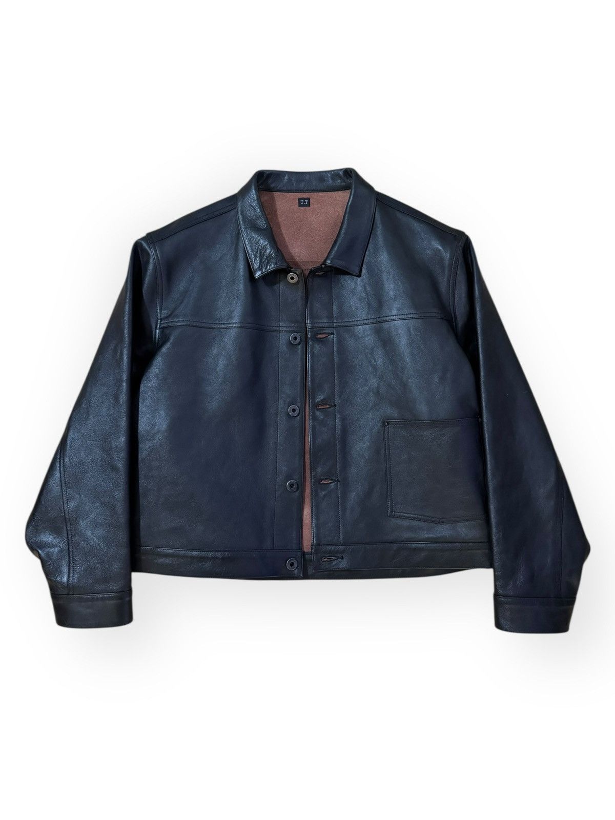 Taiga Takahashi Lot. 805 Work Leather Jacket (Black), size 40 Size US M / EU 48-50 / 2 - 1 Thumbnail