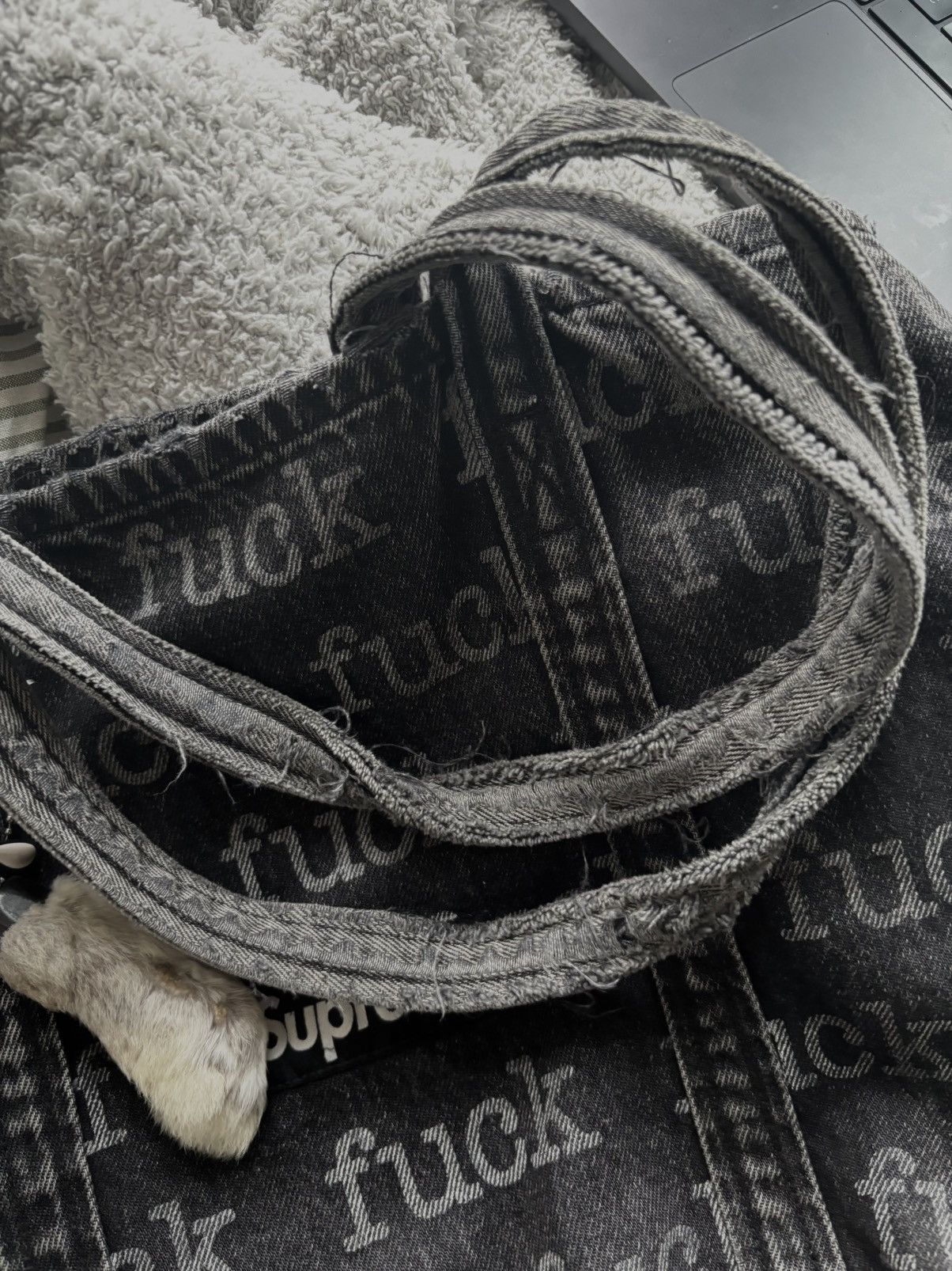 Supreme supreme fuck denim tote bag Size ONE SIZE - 9 Thumbnail