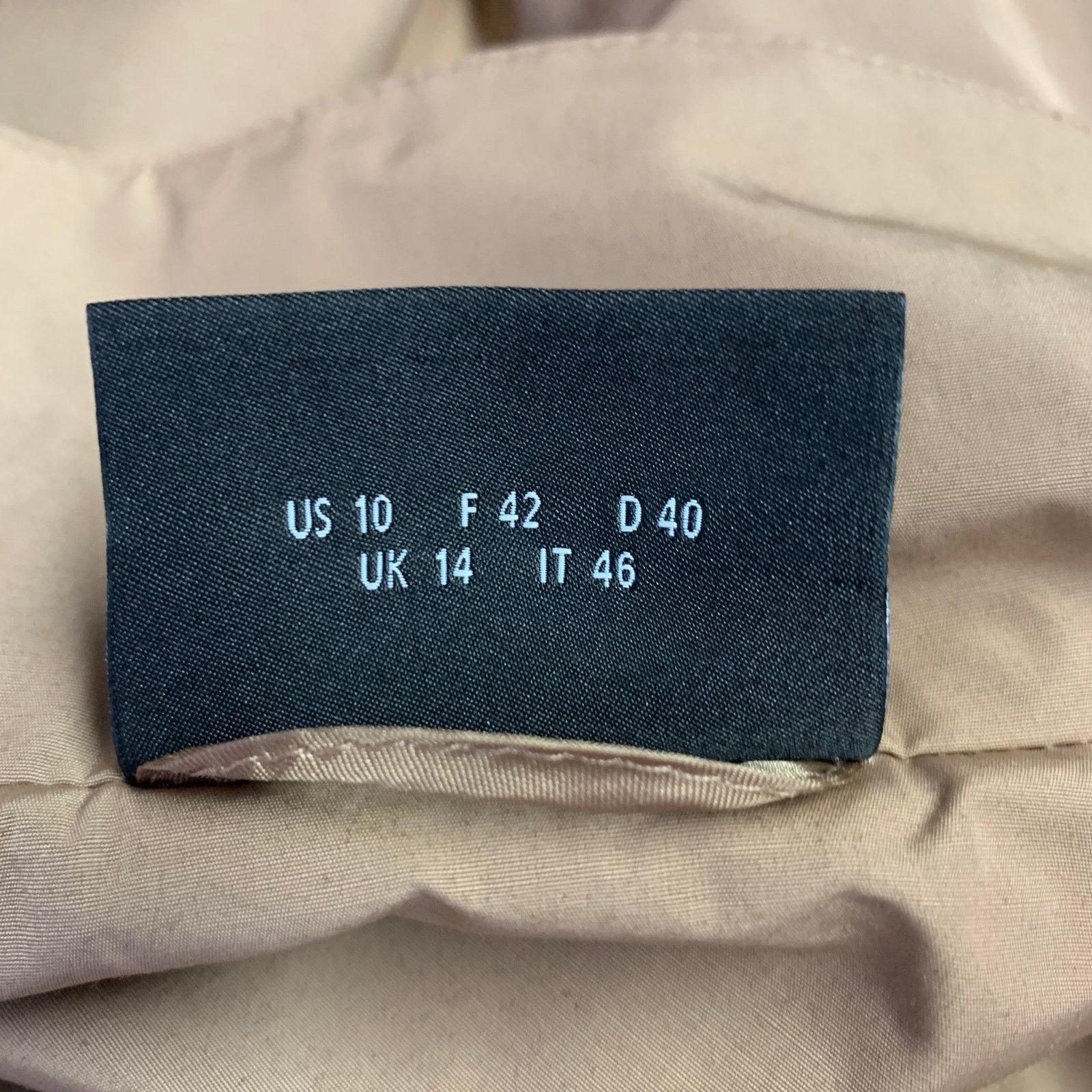 Akris AKRIS Size 10 Beige Polyester Cotton Double Zipper Coat Size L / US 10 / IT 46 - 6 Thumbnail