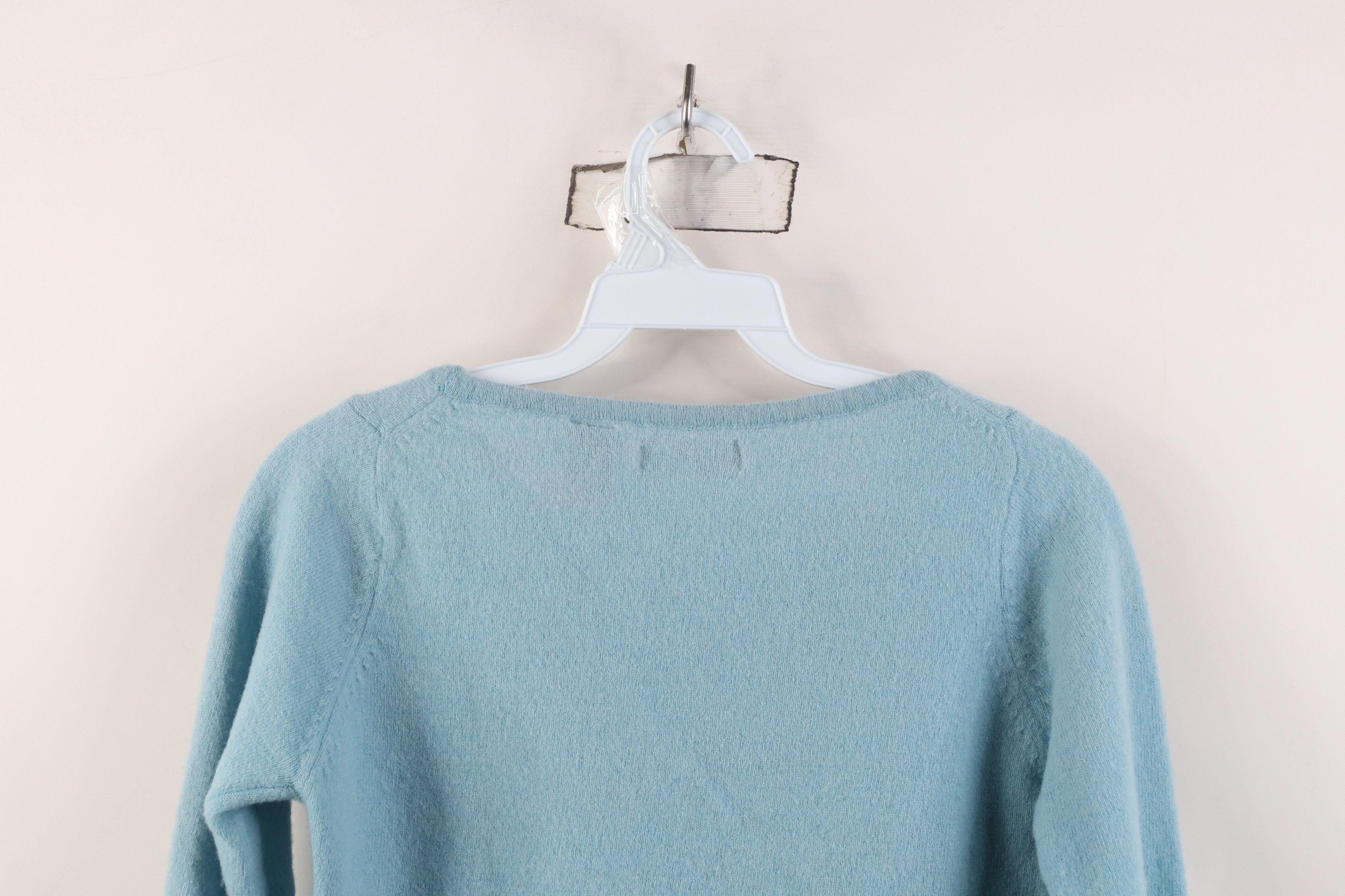 Vintage Vintage 90s Babydoll Flower Lambswool Cropped Sweater Size S / US 4 / IT 40 - 14 Thumbnail
