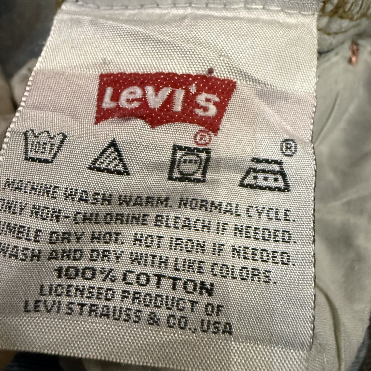 If Six Was Nine 🔥🇺🇸 Vintage Y2K Levis 522 Distressed Denim Size US 31 - 14 Thumbnail
