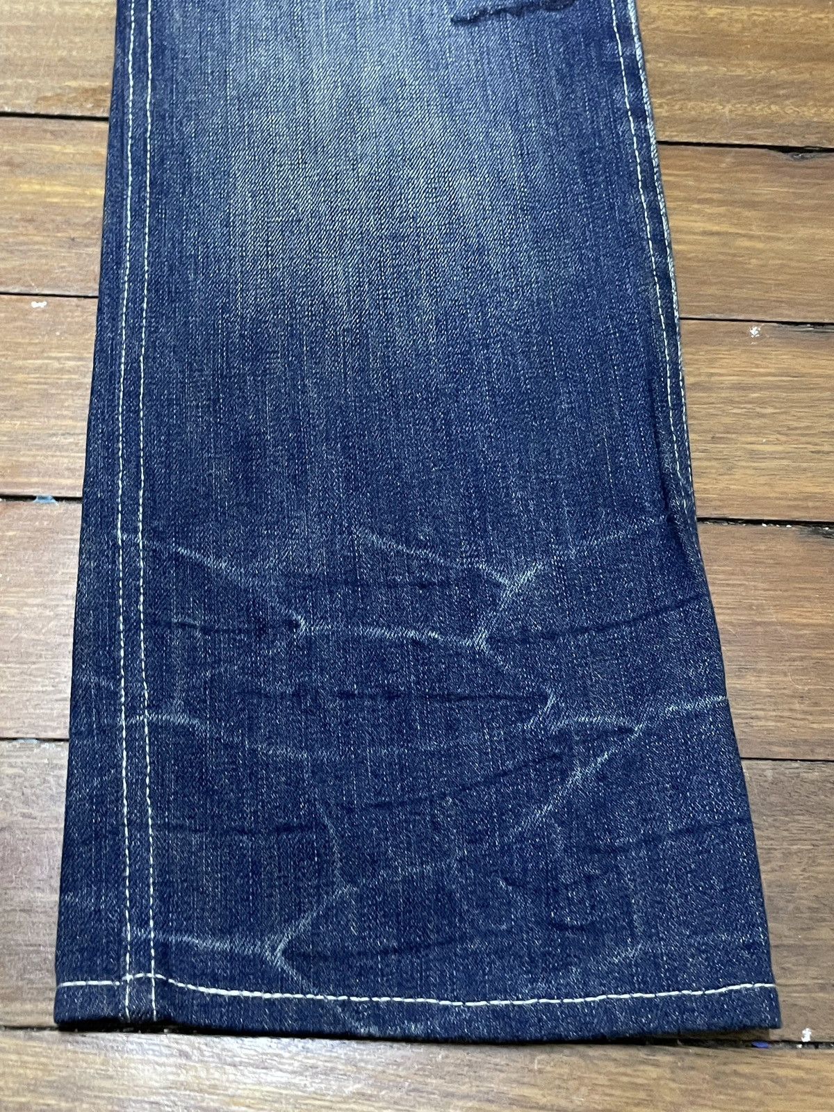 If Six Was Nine Rare Design Vintage Japanese Brand Sukajan Jeans 1990s Size US 30 / EU 46 - 6 Thumbnail