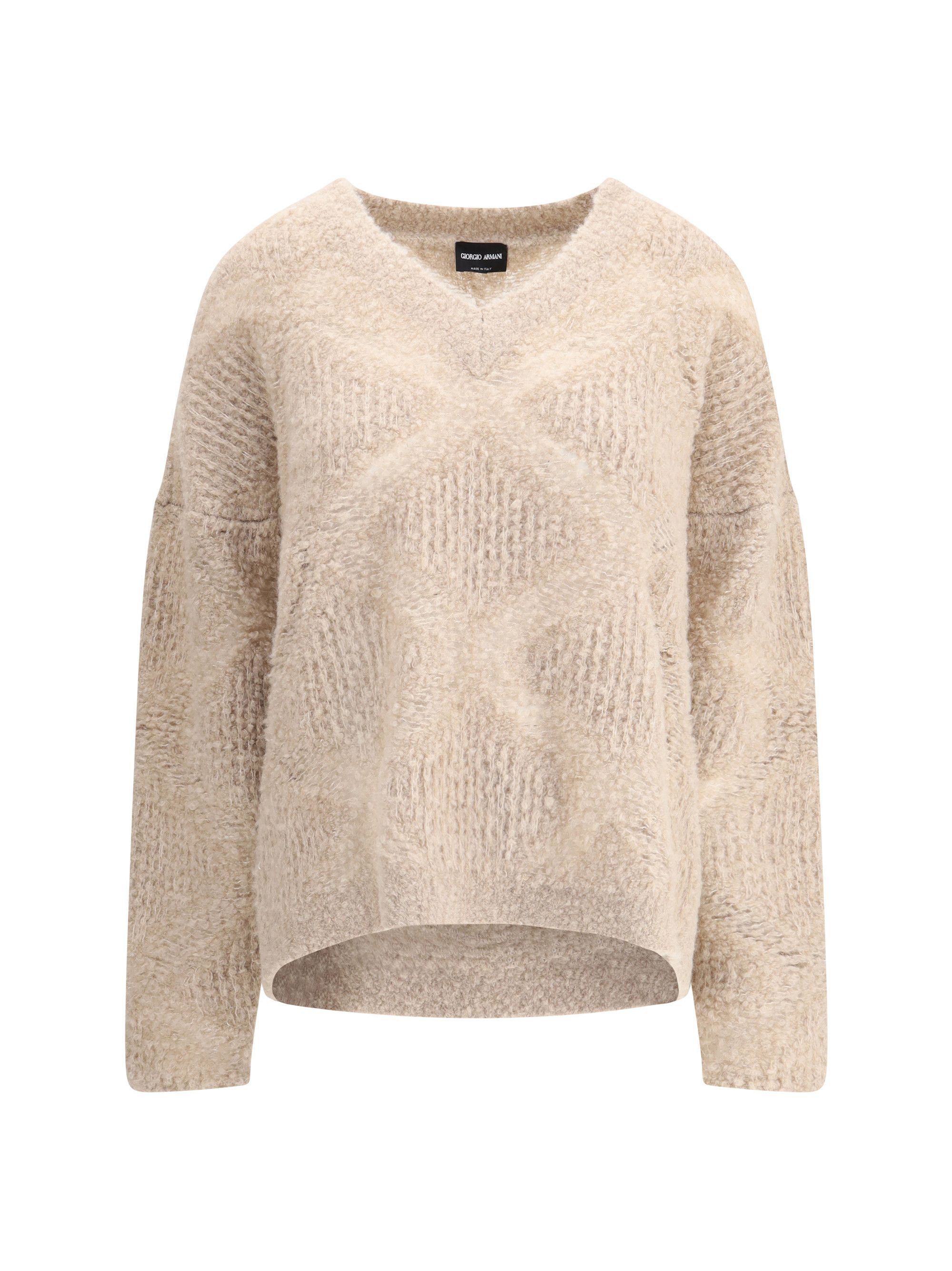 V-neck cashmere and alpaca blend Sweater - www.disolcolor.com