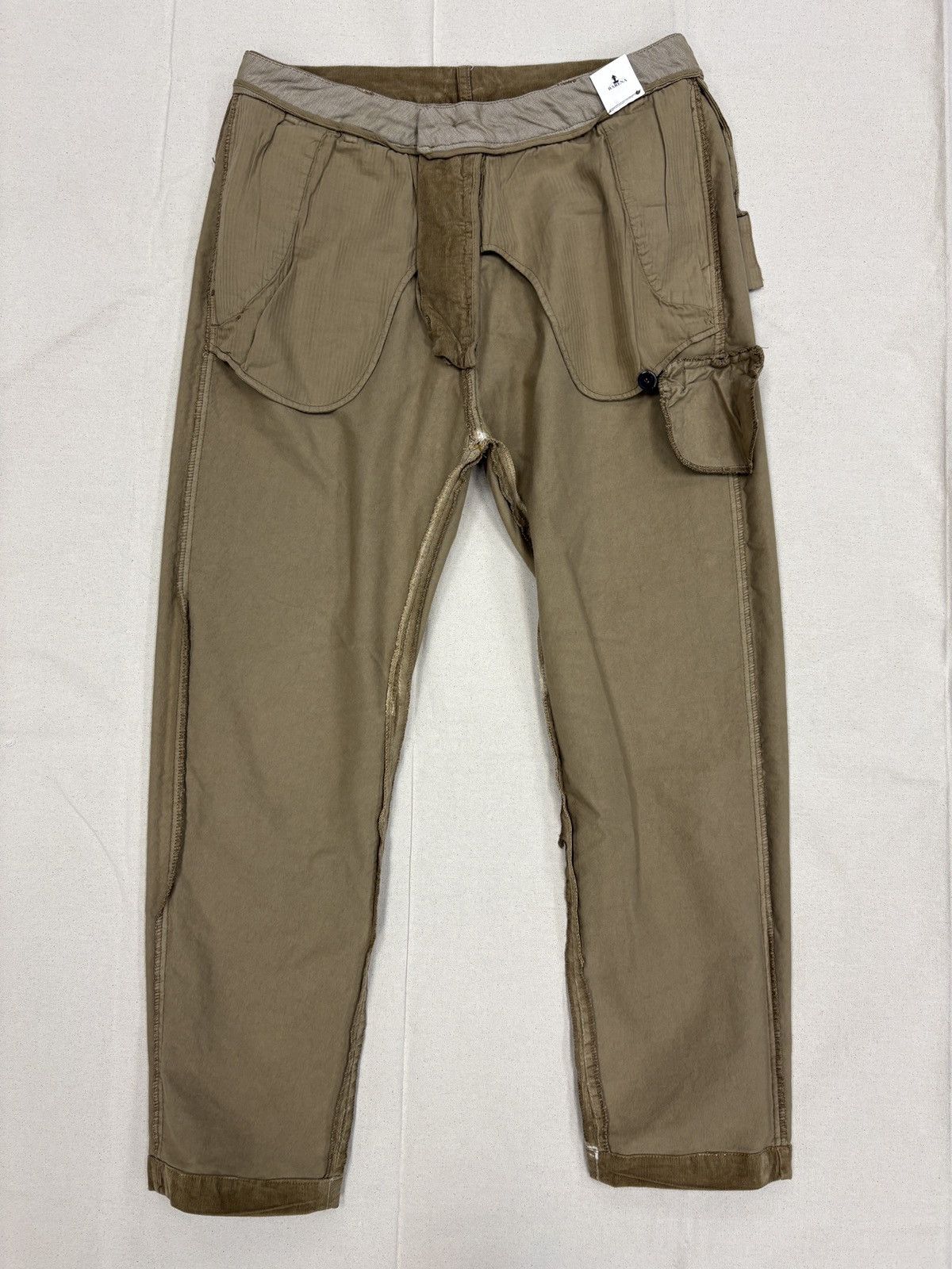 Barena BARENA Tapered Corduroy Trousers Camel Brown IT 50 (US 34) Size US 34 / EU 50 - 12 Thumbnail