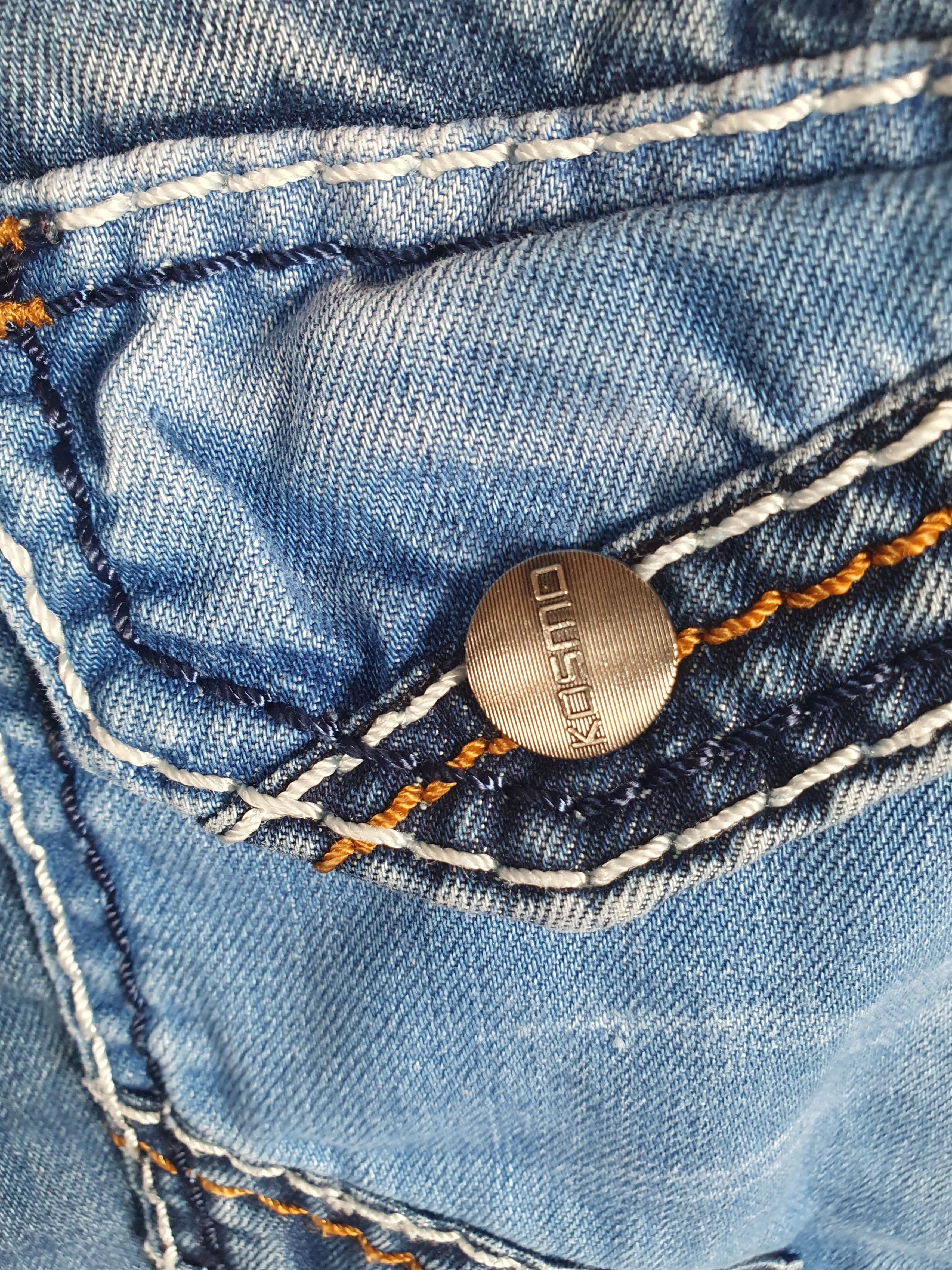 Other Kosmo Lupo Jeans Embroidered Patchwork Тhick Seams Size US 32 / EU 48 - 16 Thumbnail