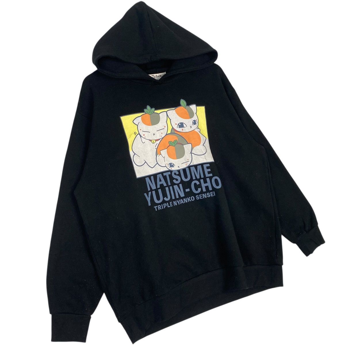 Other Vintage Natsume Yuujinchou Hoodie Sweater Black Big Logo Size US L / EU 52-54 / 3 - 3 Thumbnail
