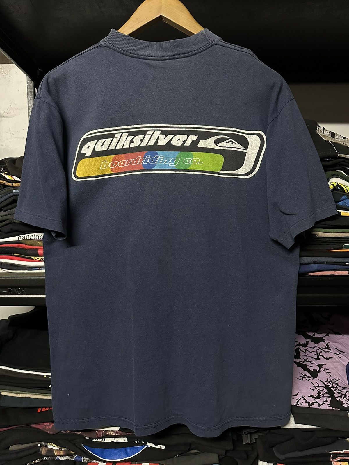 Quiksilver × Vintage Vintage 90s Quiksilver Boardridings Sun Faded Tee Size US M / EU 48-50 / 2 - 1 Thumbnail