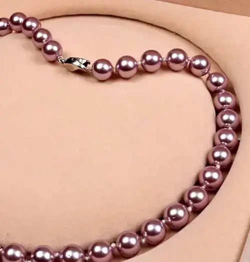 Other Luxury Shine Lilac Natural Pearls Necklace Size ONE SIZE - 4 Thumbnail