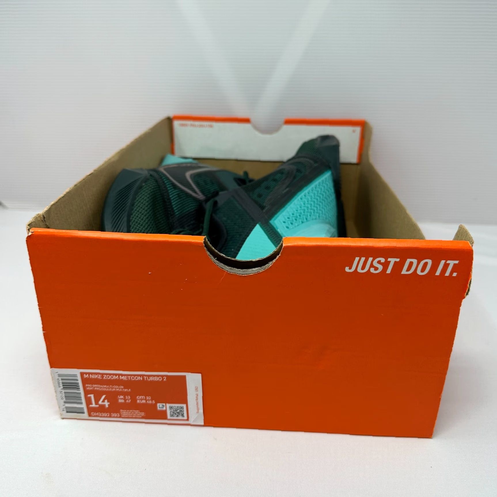 Nike Nike Metcon Turbo 2 Sneaker Men US 14 Green DH3392-393 - Athletic Shoe Size 14 Green Nike Metcon Turbo 2 Mens Sneakers Size US 13 / EU 46 - 8 Thumbnail