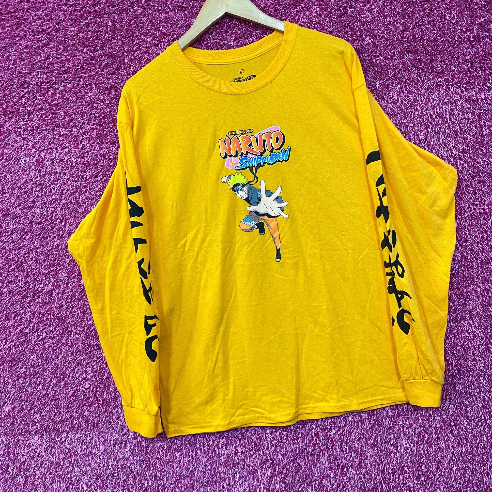 Anime Naruto Shippuden Naruto Uzumaki long Sleeve Anime T-Shirt la Size US L / EU 52-54 / 3 - 3 Thumbnail