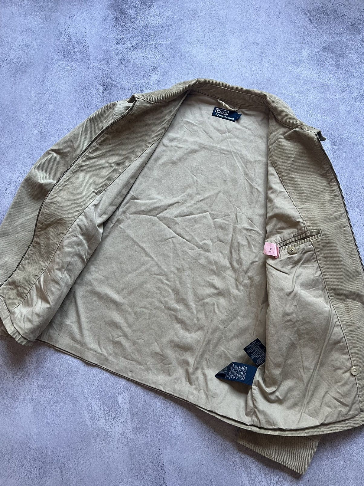 Rare Polo Ralph Lauren Vintage Corduroy Bomber Jacket Size:L