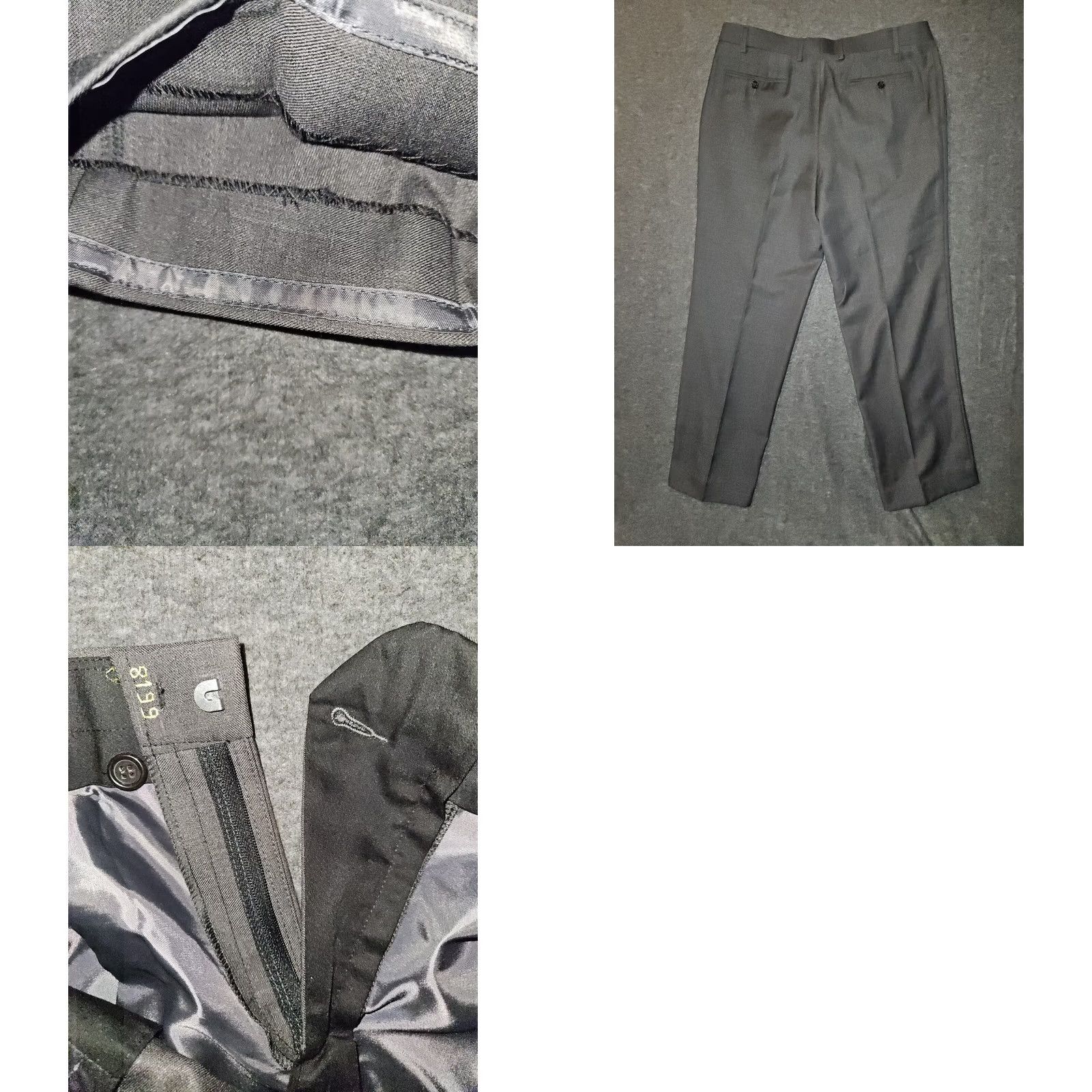 Cerruti 1881 Cerruti 1881 Lanificio Wool Blazer 2 Piece Men's 44 Charcoal Gray Vintage 90s Italian Wool Blazer Mens Size 44R - 11 Thumbnail