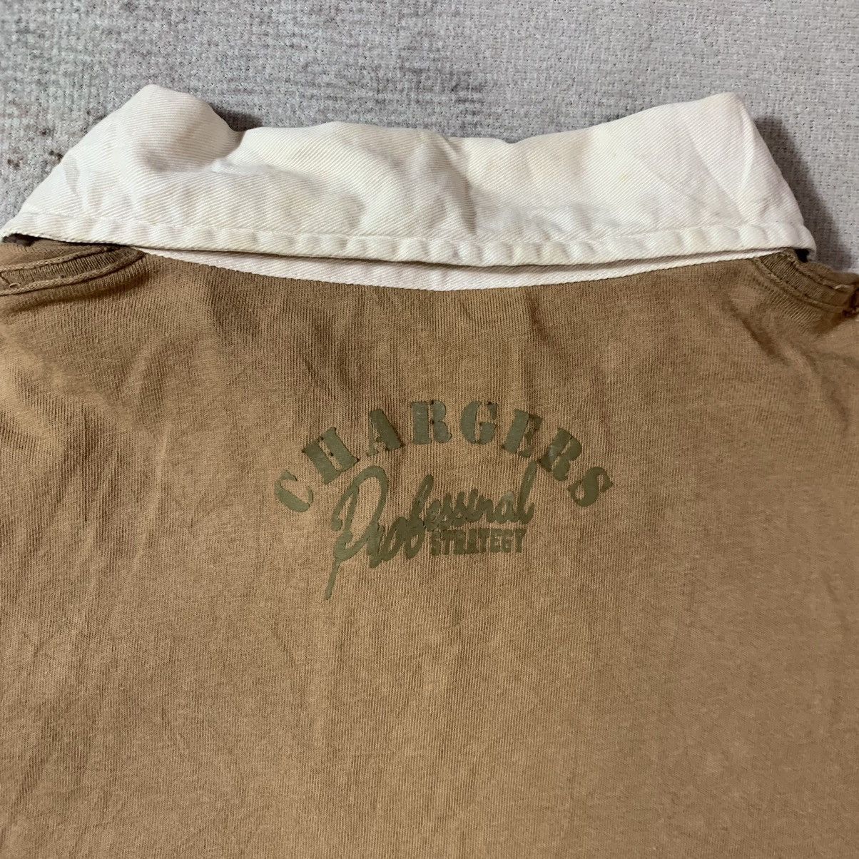 20471120 2000s Double Layers Poem Polo Tshirt Size US L / EU 52-54 / 3 - 7 Thumbnail