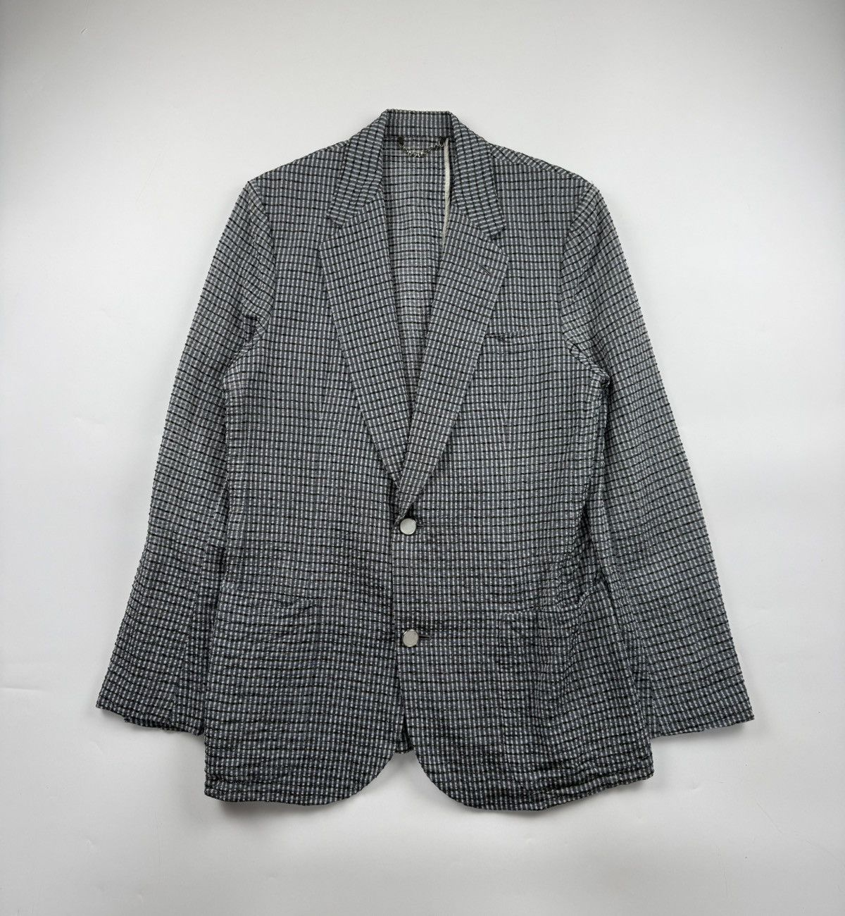 Louis Vuitton Louis Vuitton S/S’13 Check Pattern Silk Jacket Size US M / EU 48-50 / 2 - 2 Thumbnail