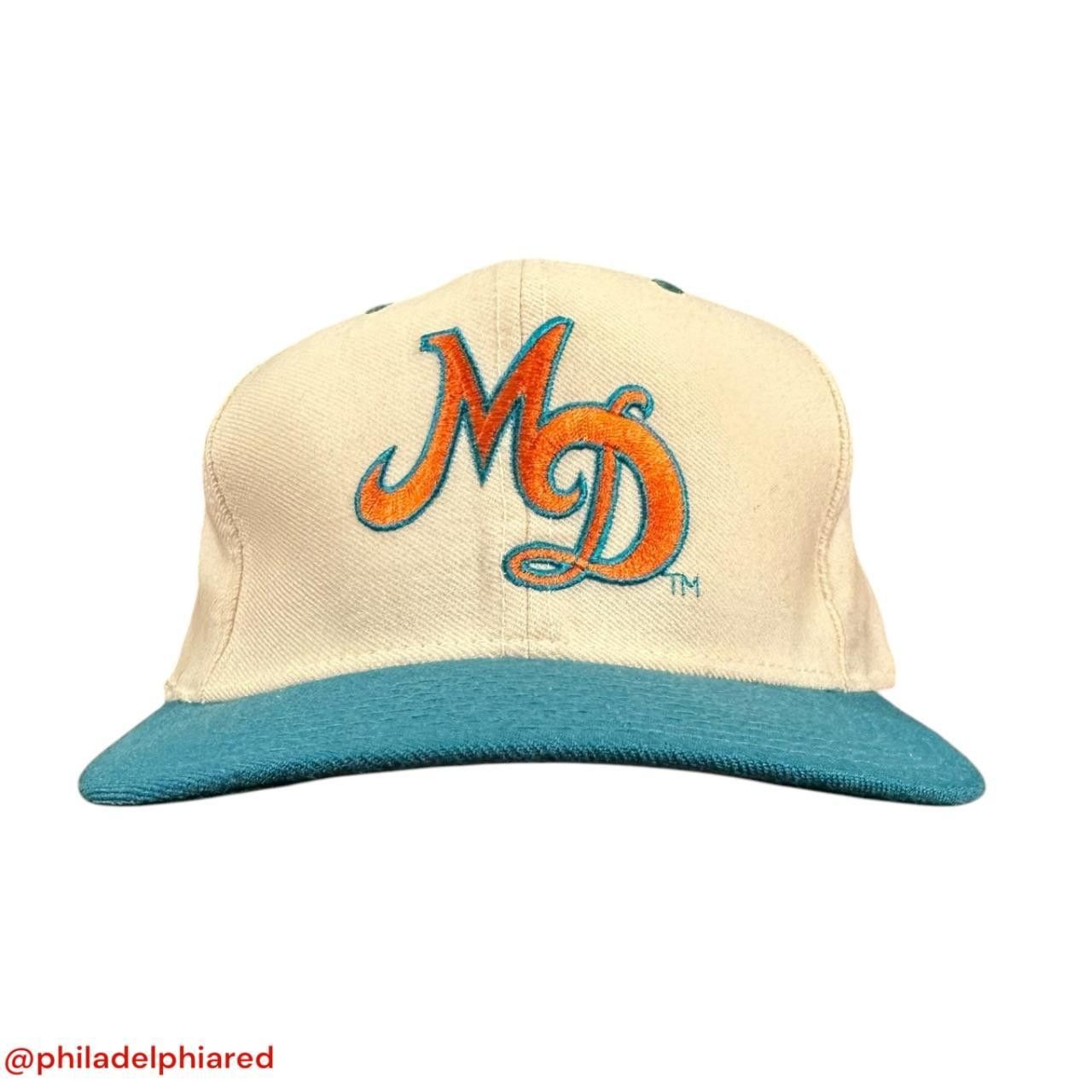 NFL Vintage 1980s Nfl Miami Dolphins fitted hat size 7 3/8 Size ONE SIZE - 1 Thumbnail