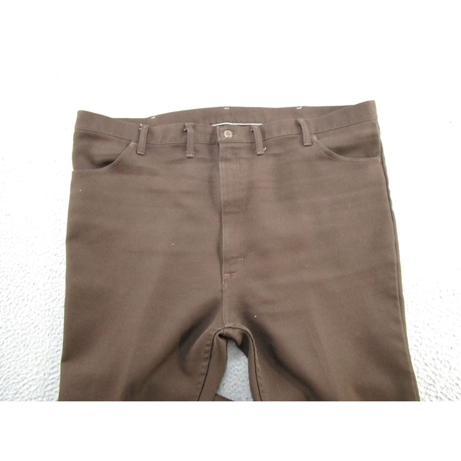 Wrangler VINTAGE Wrangler 82BN Jeans Mens 48x32 Brown Bootcut Disco Rockabilly Jeans Wrangler 82BN Mens Brown Bootcut 48x32 Size US 32 / EU 48 - 3 Thumbnail