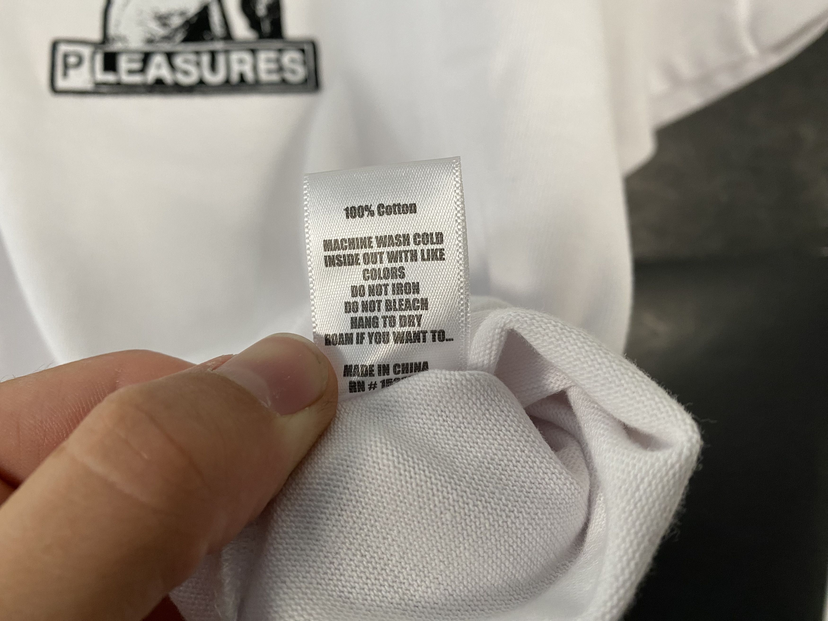 Pleasures Pleasures Fetish T-shirt white / black Size US S / EU 44-46 / 1 - 7 Thumbnail