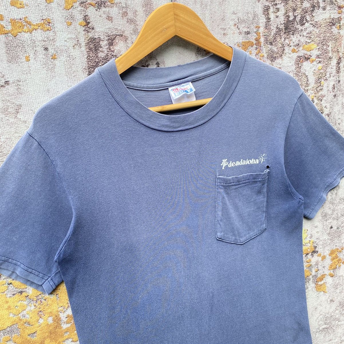 Grateful Dead Rare!Vintage 90s Grateful Dead Deadaloha Band Tee Distressed Size US S / EU 44-46 / 1 - 6 Thumbnail