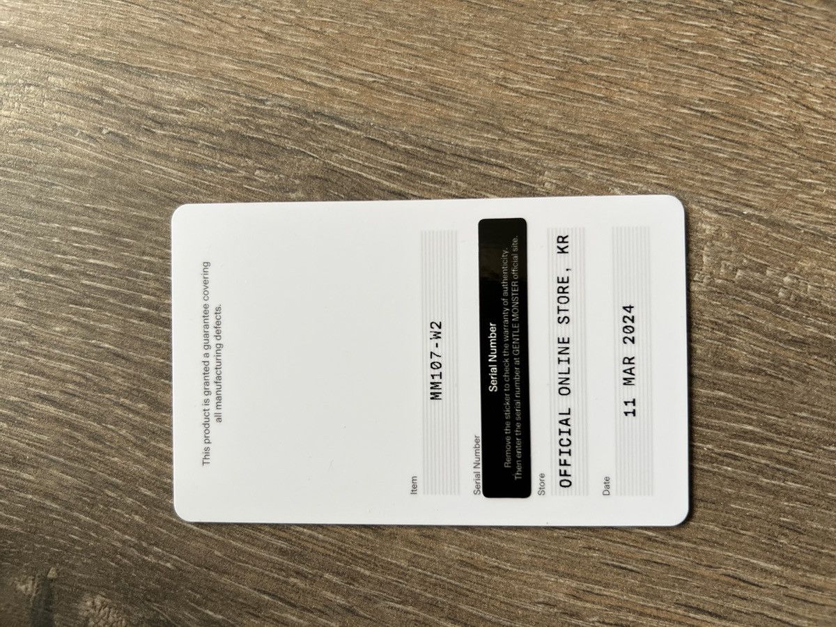 Gentle Monster × Maison Margiela MM X Gentle Monster MM107 - W2 Size ONE SIZE - 2 Thumbnail