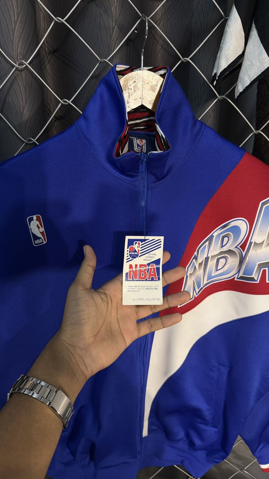 NBA DEADSTOCK VINTAGE 90’s NBA JASPO WARM-UP JACKET Size US M / EU 48-50 / 2 - 4 Thumbnail