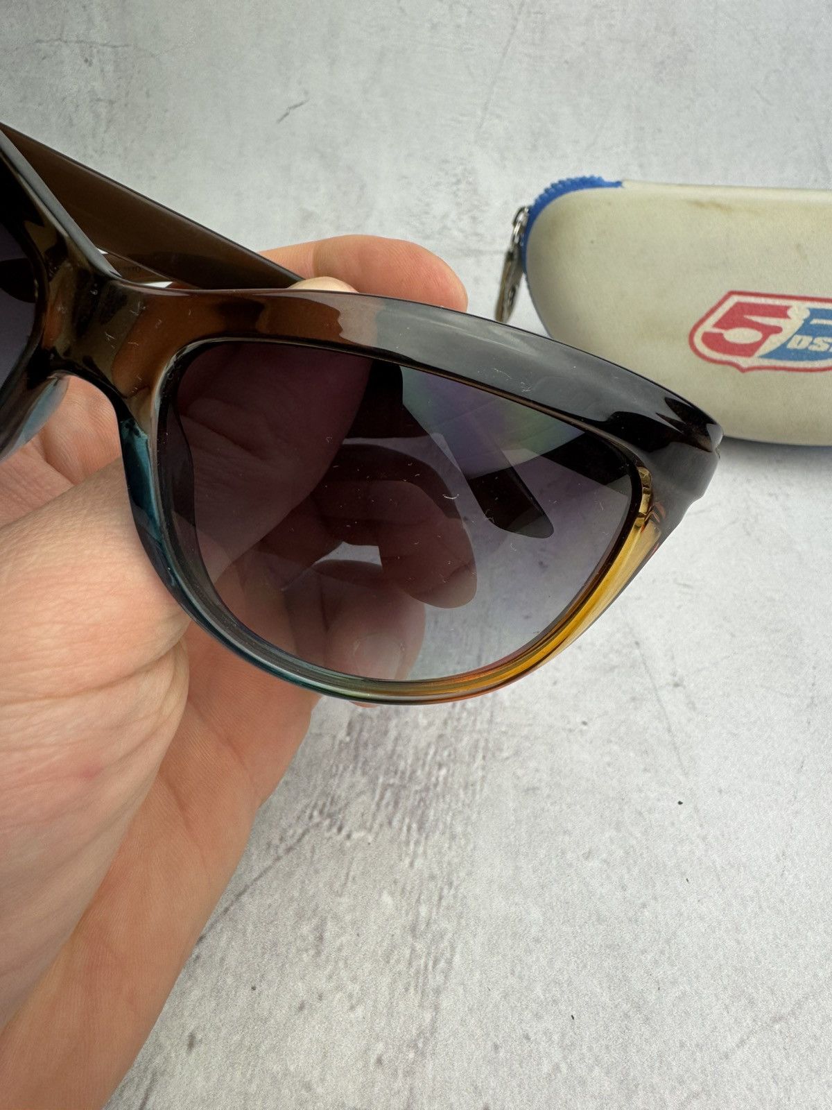 Diesel Sunglasses Vintage Eyewear Logo Y2K Case