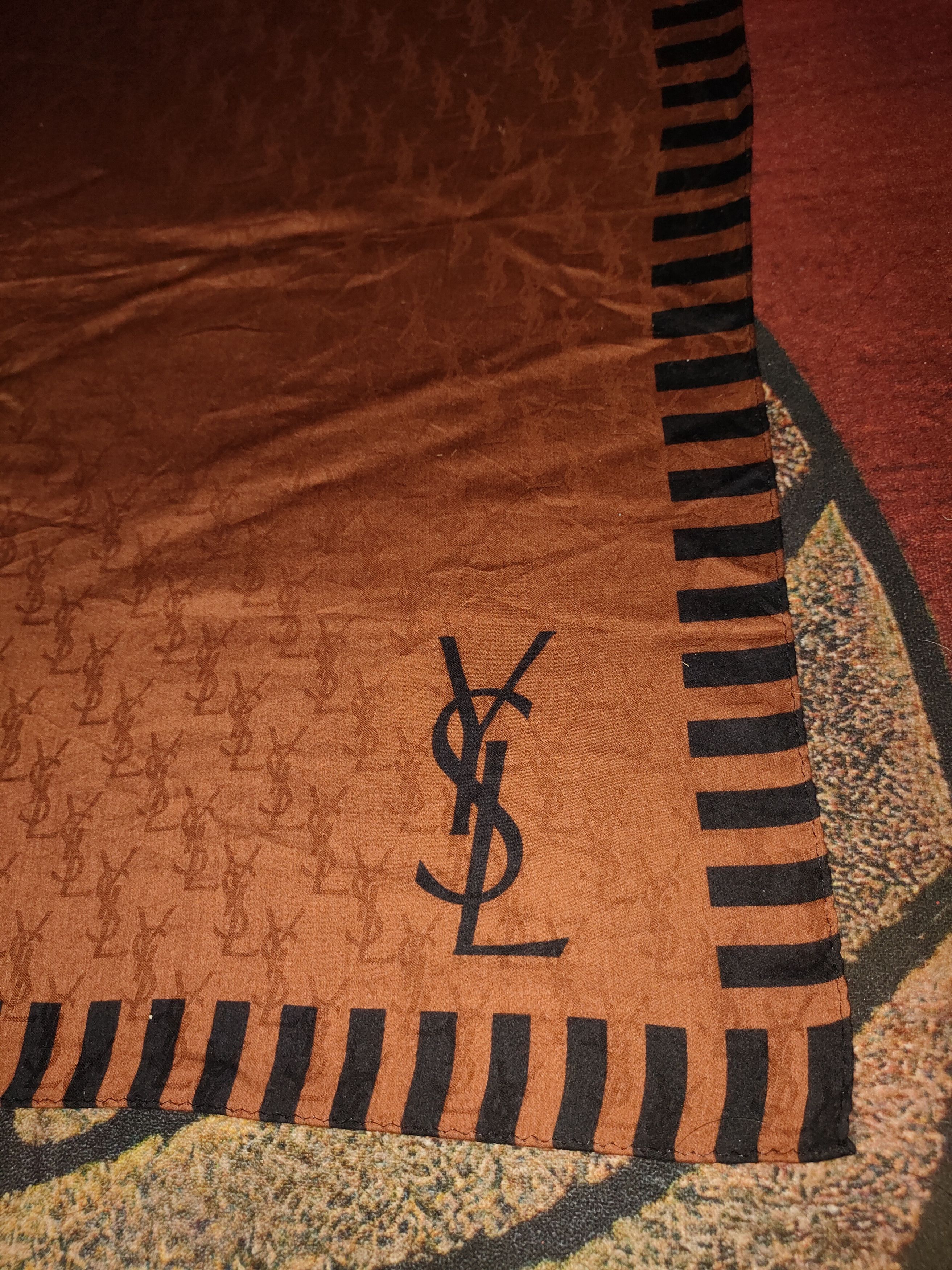 Yves Saint Laurent YSL Monograme Skarf Size ONE SIZE - 5 Thumbnail