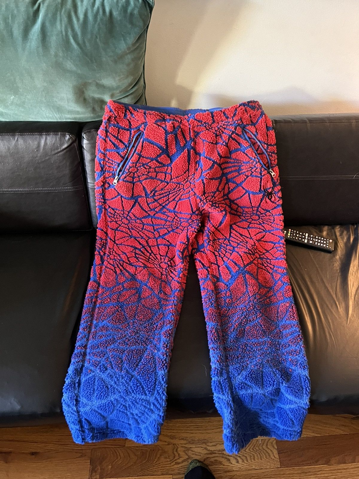 image of Spyder Reversible Fleece Pants in Red, Men's (Size 34)