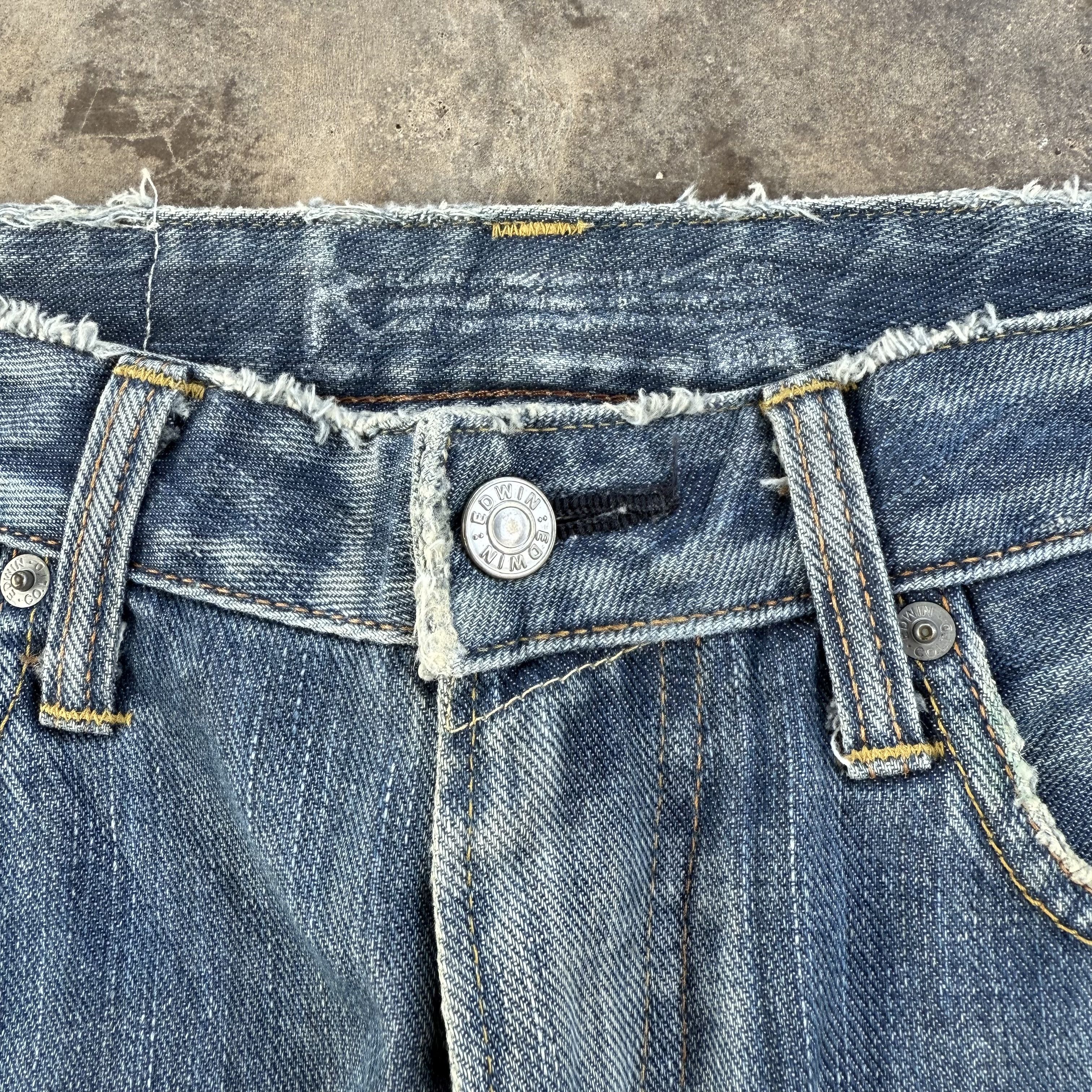 Edwin vintage Edwin distressed denim Jean pants Size US 30 / EU 46 - 4 Thumbnail
