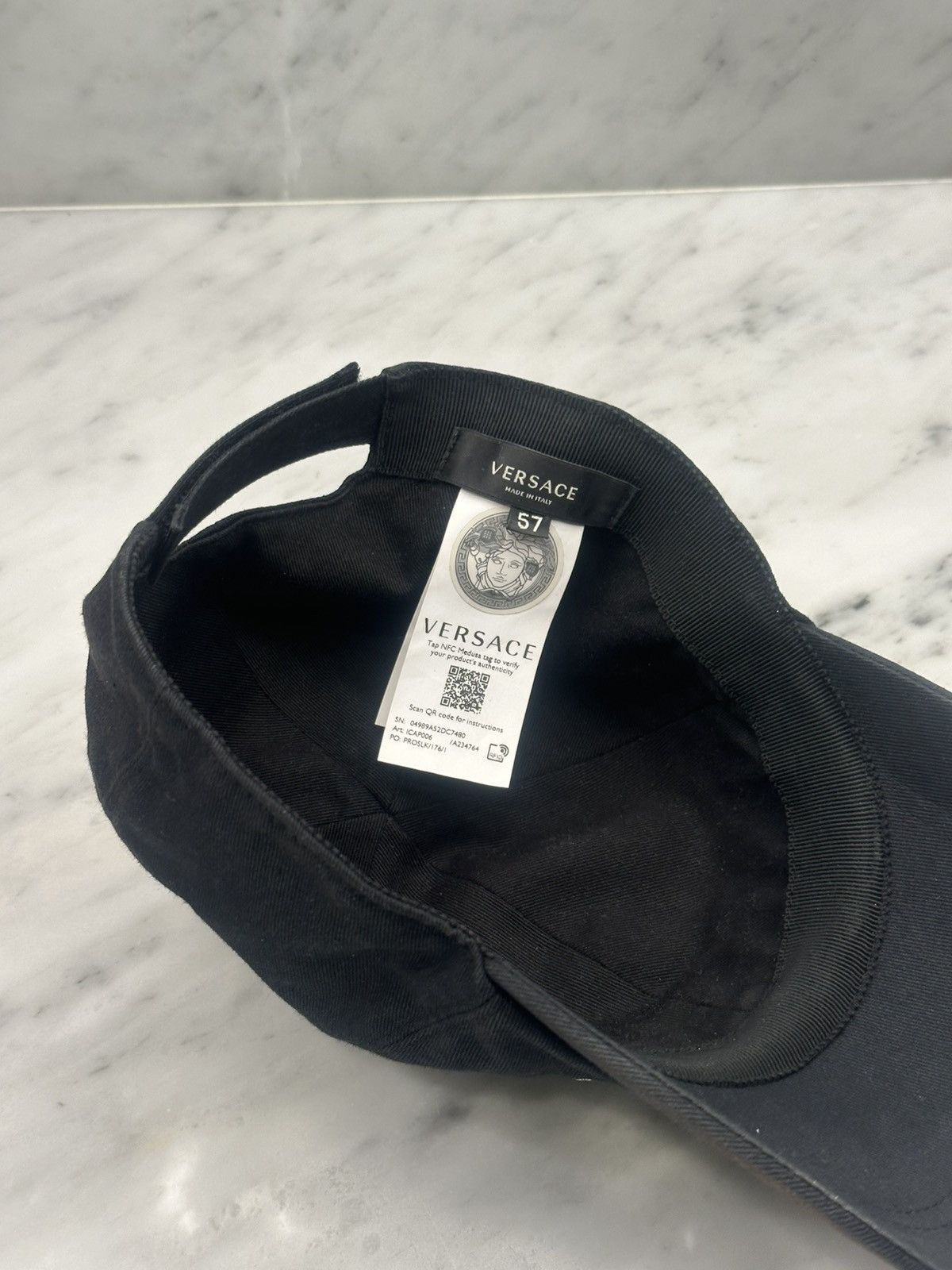 Versace Versace Logo Cap Size ONE SIZE - 4 Thumbnail