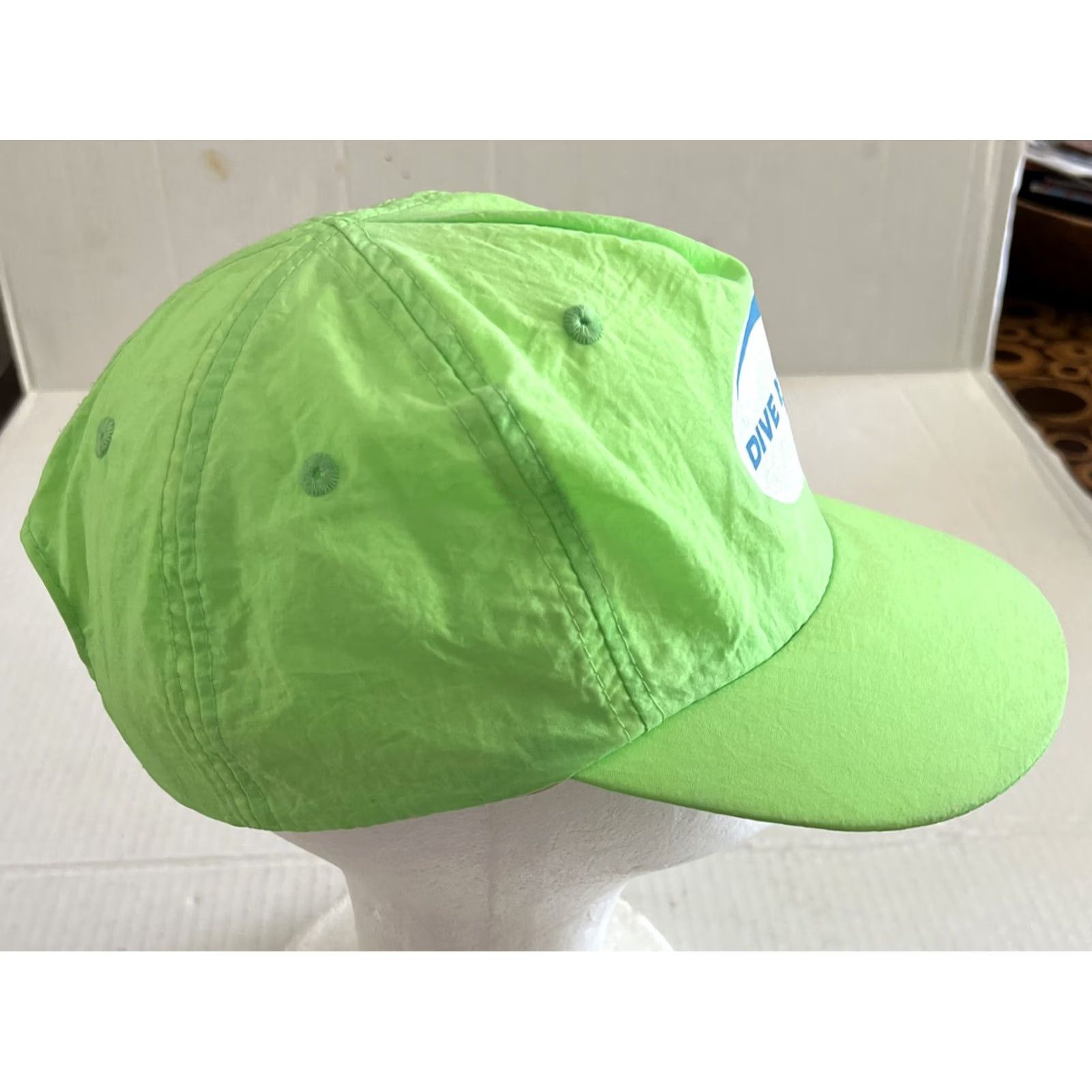 Vintage VINTAGE Dive N Surf Baseball Cap Mens Adjustable Nylon Hat Green 1990 Redondo Beach Beach Theme Summer One Size Size ONE SIZE - 3 Thumbnail