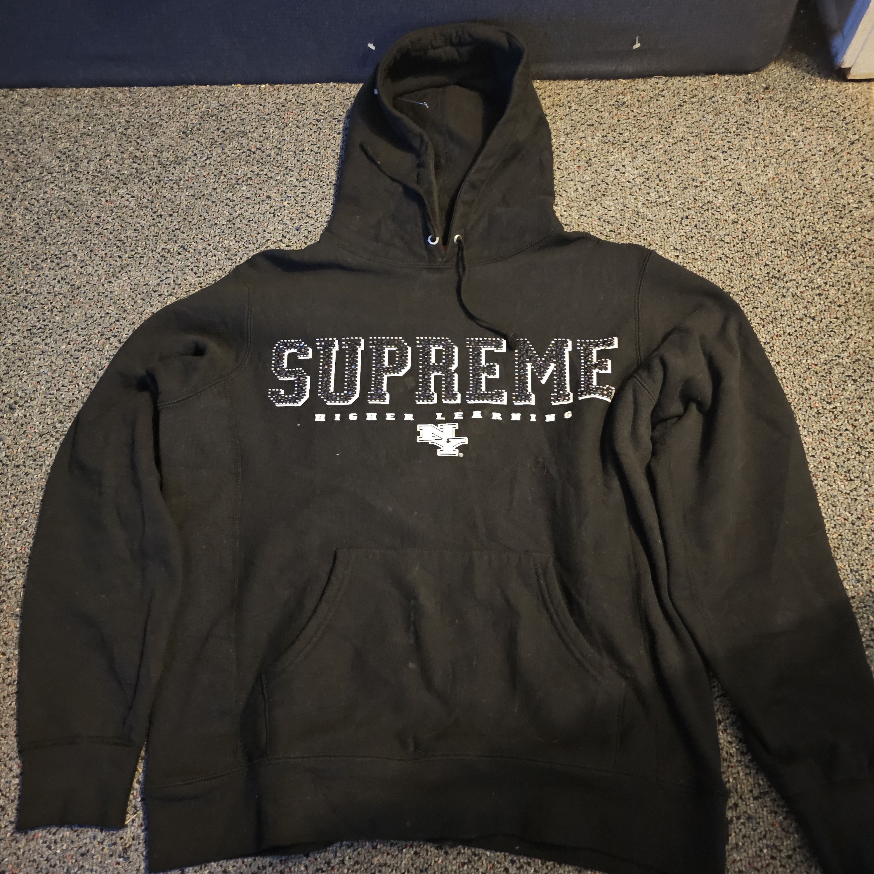 Supreme Supreme Higher Learning Pull Over Hoodie Black Size M Size US M / EU 48-50 / 2 - 1 Thumbnail