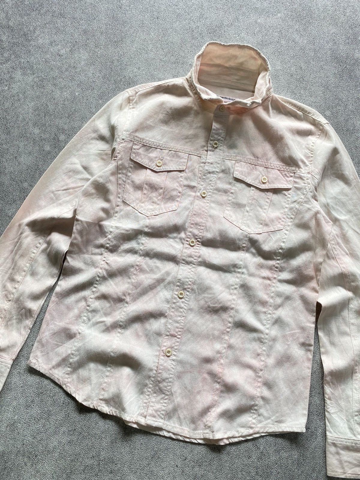 5351 POUR LES HOMMES × If Six Was Nine × Le Grande Bleu (L.G.B.) 2000s Semantic Design Button Up Shirt Size US M / EU 48-50 / 2 - 4 Thumbnail