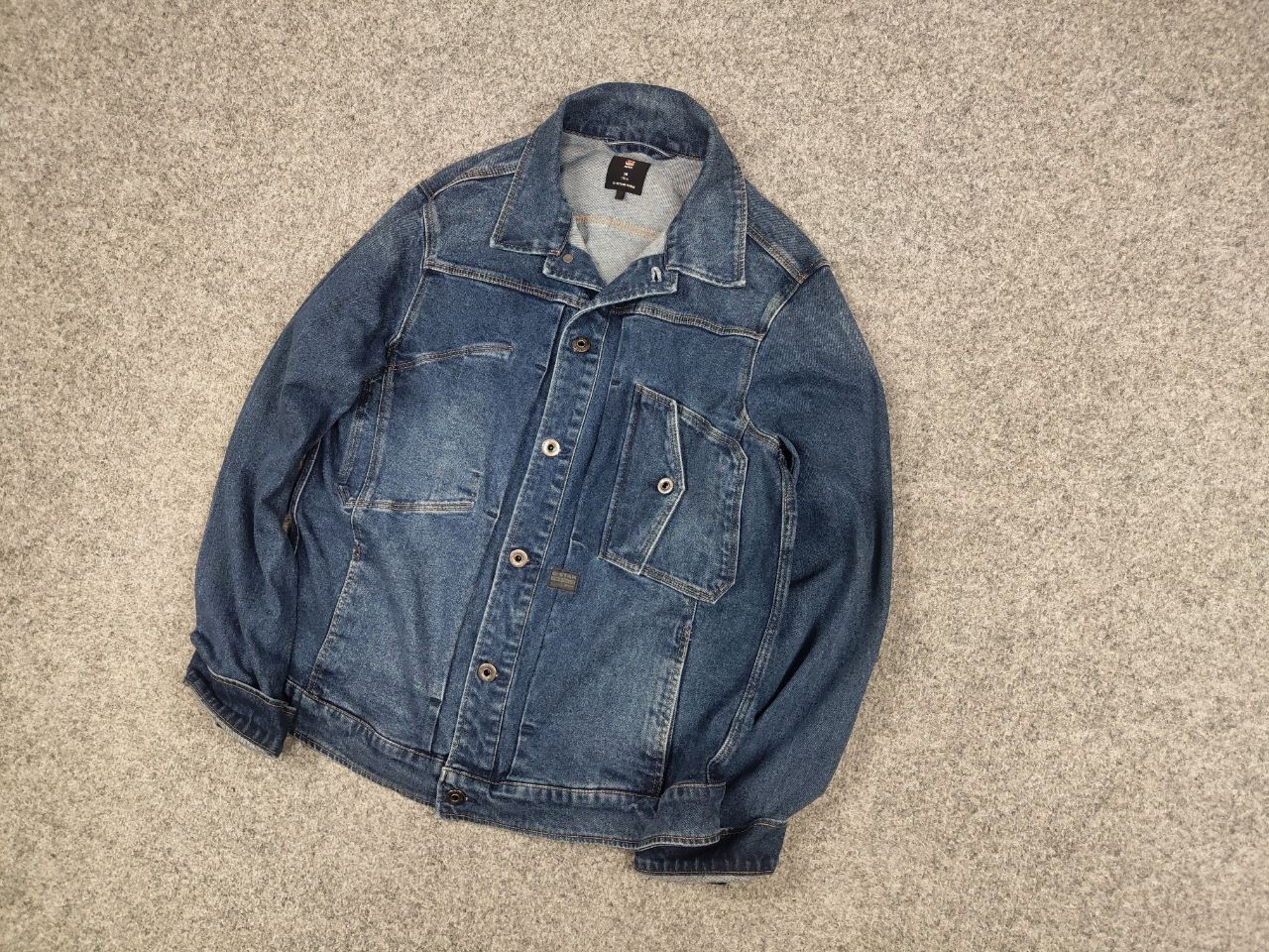 G-Star Vintage G Star Raw Scutar Light Faded Pocket Denim Jacket Size US S / EU 44-46 / 1 - 3 Thumbnail