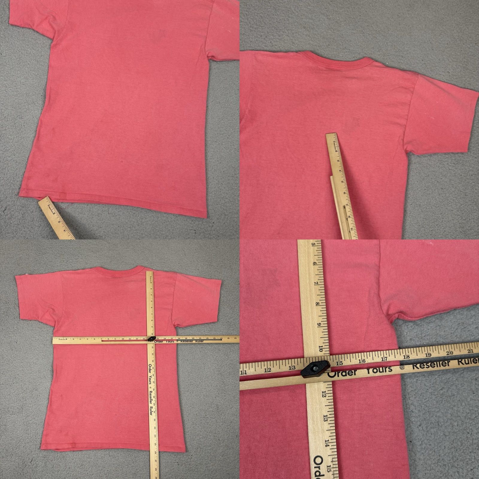Champion VINTAGE Champion T Shirt Womens M Pink 80s Distressed USA Small Stitch Crew Neck Short Sleeve Size M / US 6-8 / IT 42-44 - 9 Thumbnail