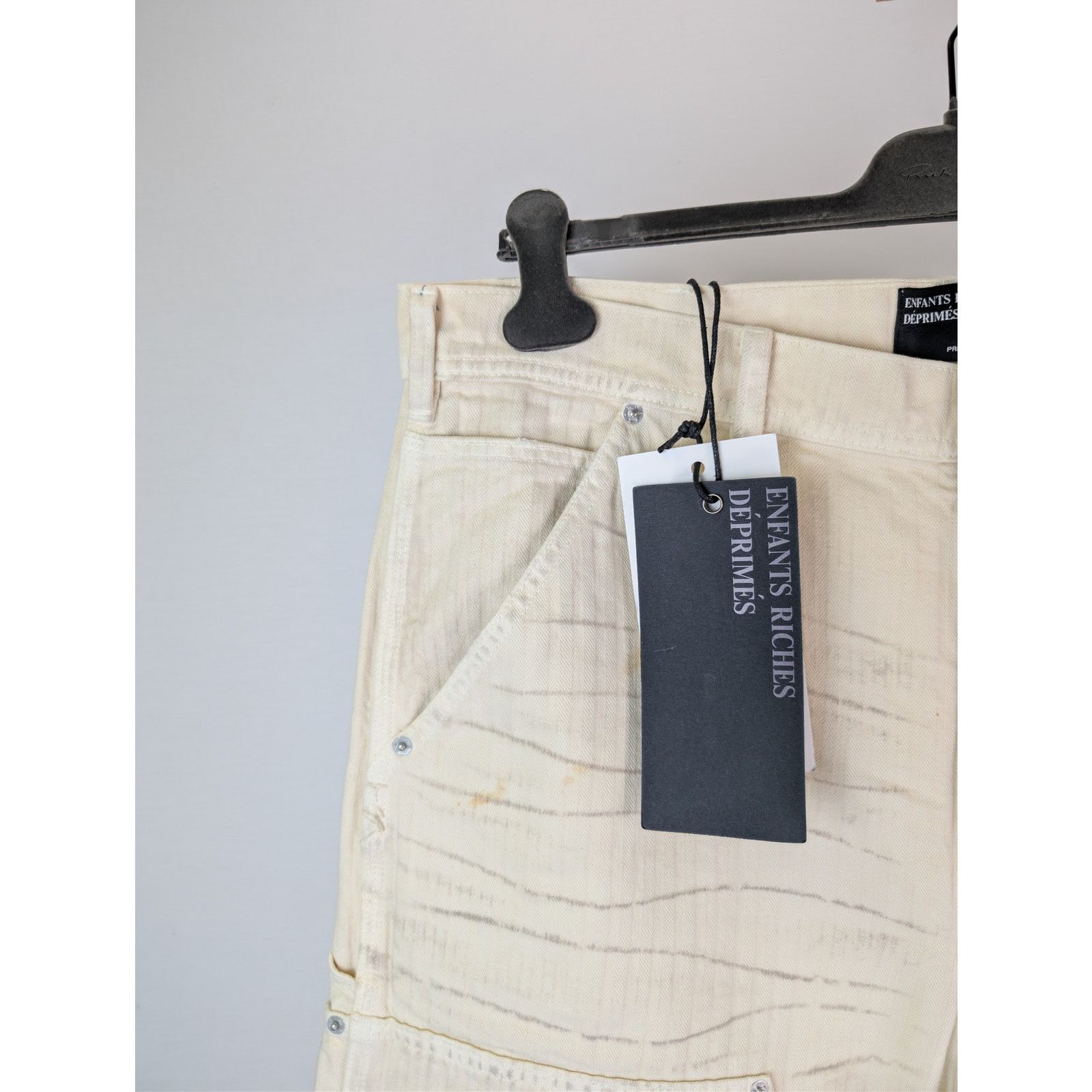 Enfants Riches Deprimes o1rshd1 Double Knee Paint Pants in white Size US 38 / EU 54 - 6 Thumbnail