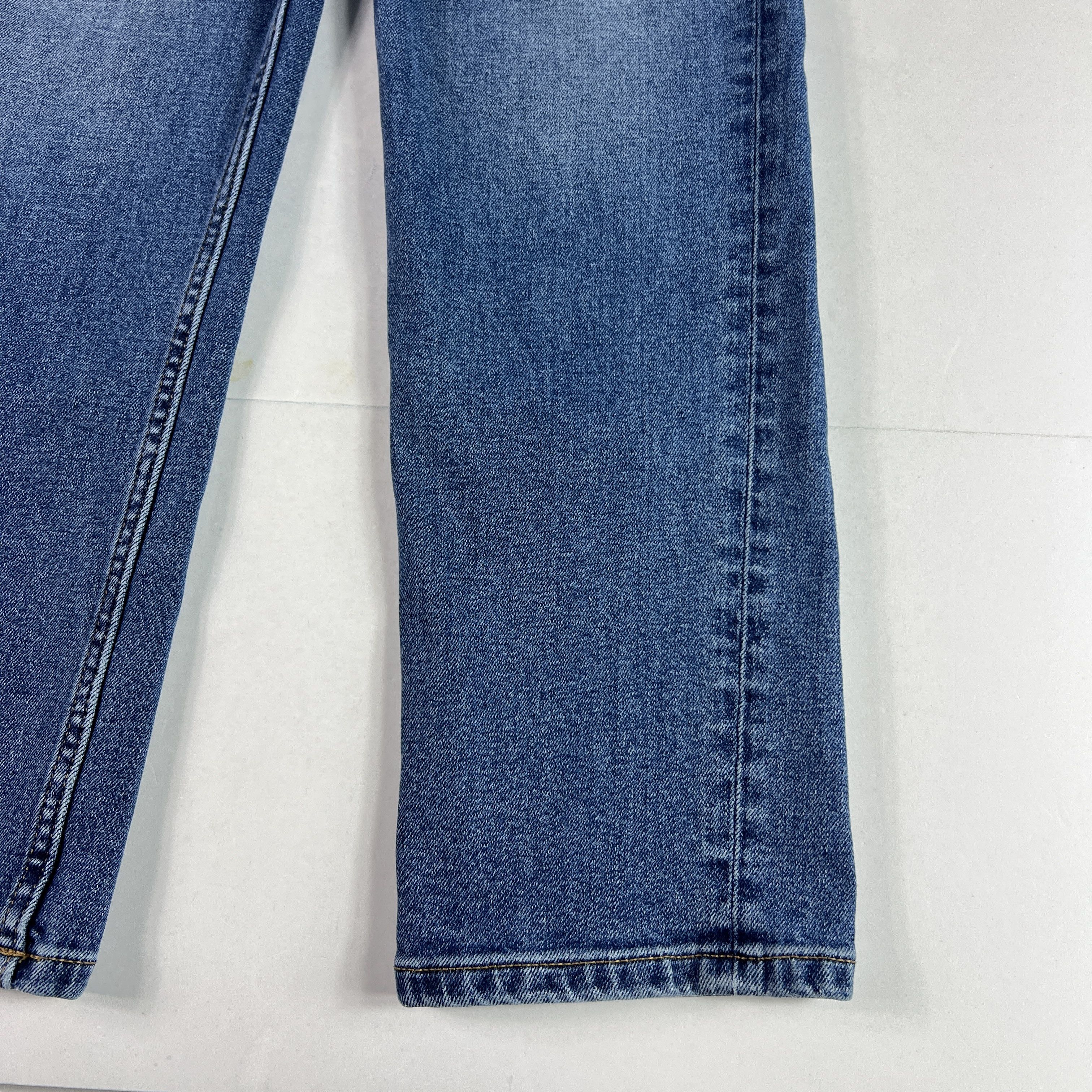 RE/DONE Re/Done Jean 70s Stove Pipe High Rise Skinny Crop Blue Denim Size 25" / US 0 / IT 36 - 5 Thumbnail