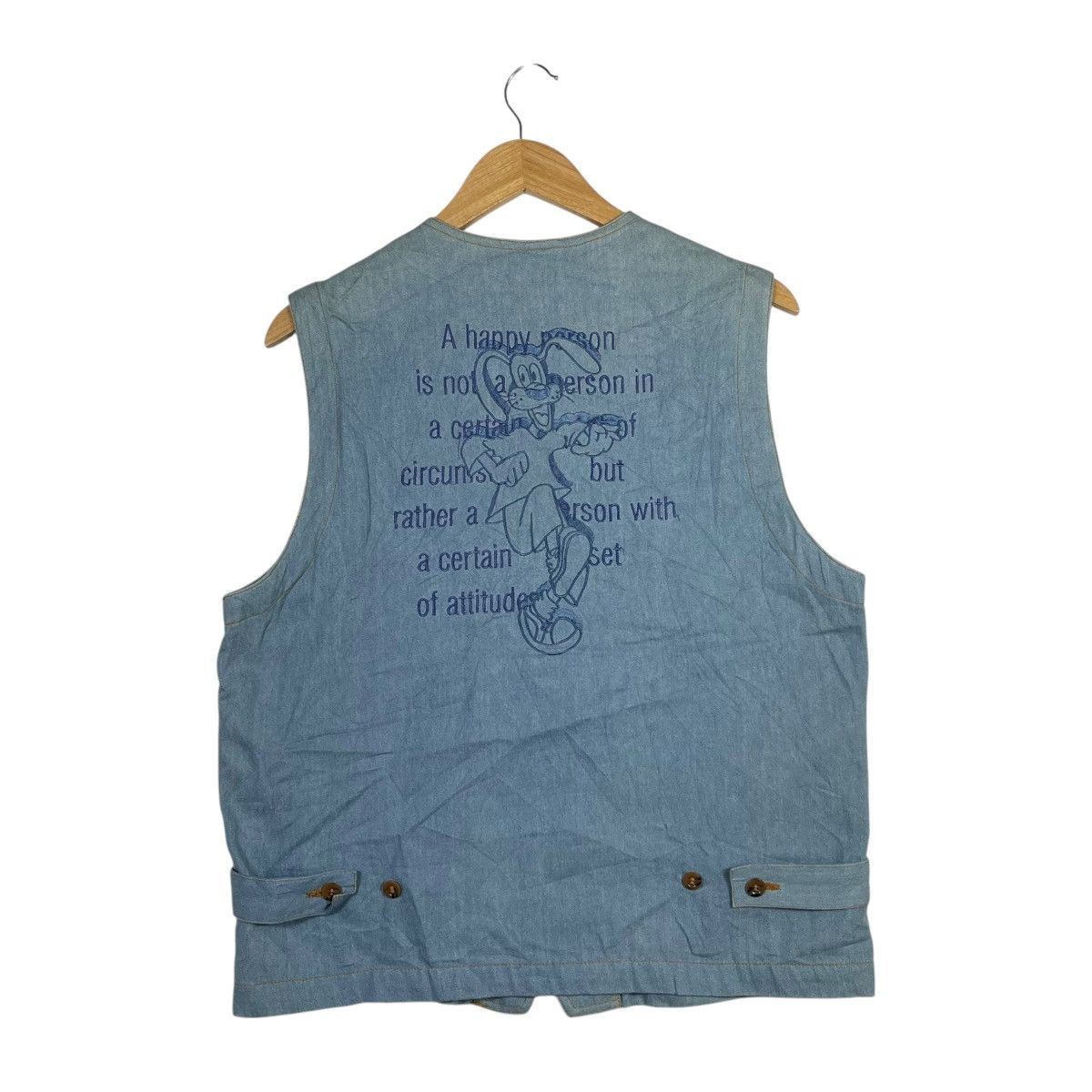 Esprit Vintage Monade Esprit Denim Utility Vest Cartoon Graphic Size US M / EU 48-50 / 2 - 4 Thumbnail