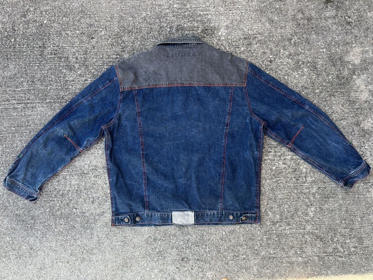 Marithe + Francois Girbaud Vintage MFG Distressed Oversized Denim Jacket Size US XL / EU 56 / 4 - 2 Thumbnail