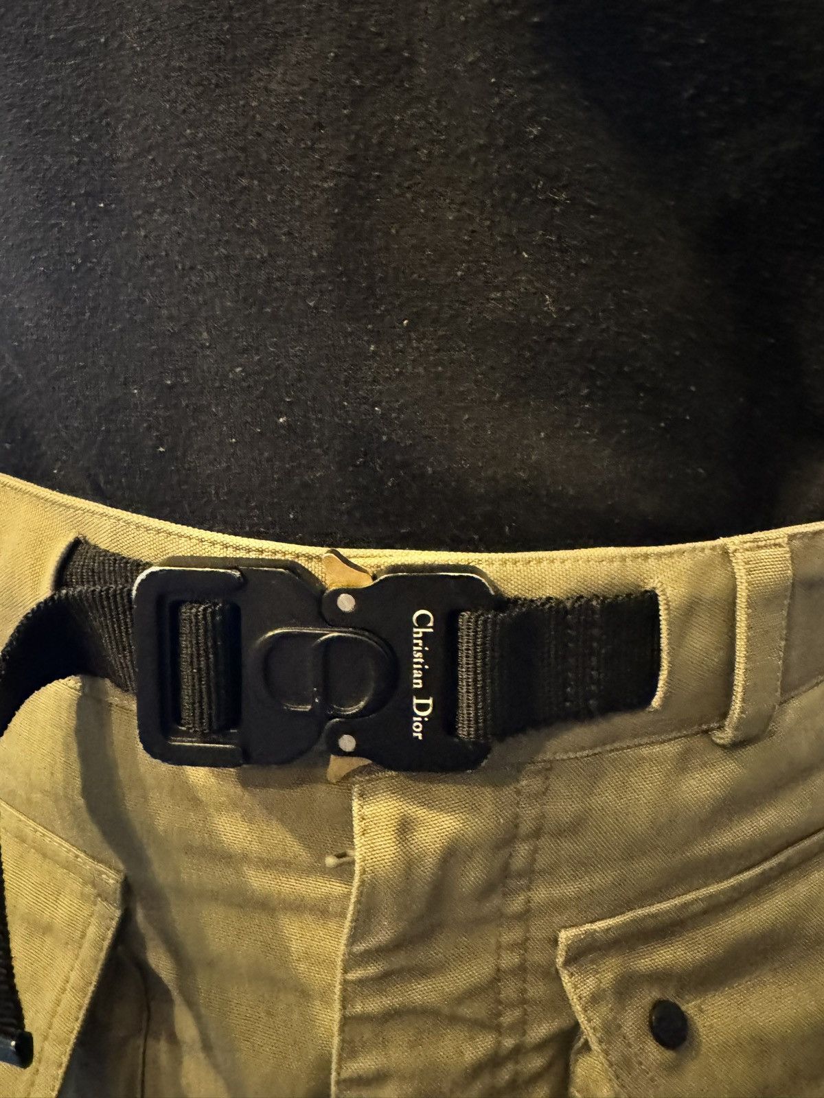 Dior Dior Homme Men’s Cargo Trouser’s Khaki With Pockets & Belt Size US 30 / EU 46 - 9 Thumbnail