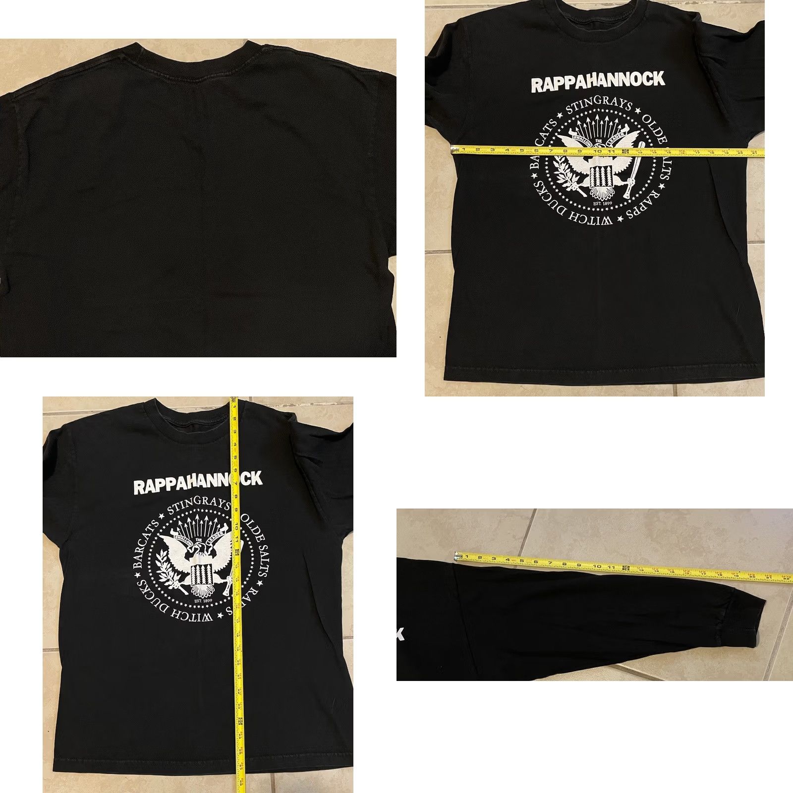 Vintage VINTAGE Rappahannock Virginia Faded Ramones parody shirt M Shirt Men Long Sleeve Black 80s Punk Grunge Rock 90s Vaporwave Ramones-inspired Size US M / EU 48-50 / 2 - 8 Thumbnail
