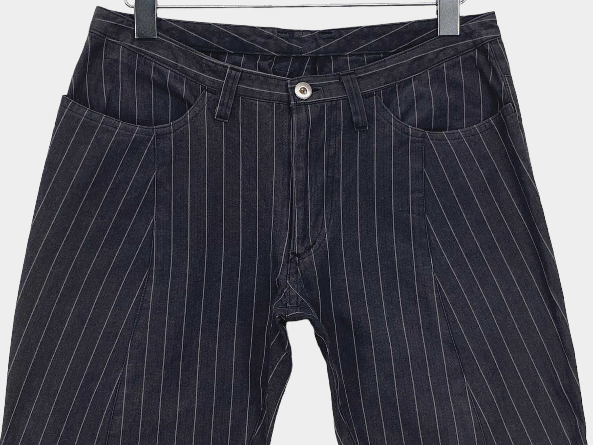 Japanese Brand Parashuto Bootcut Pants Stripes Flare Pants Size 26" / US 2 / IT 38 - 3 Thumbnail