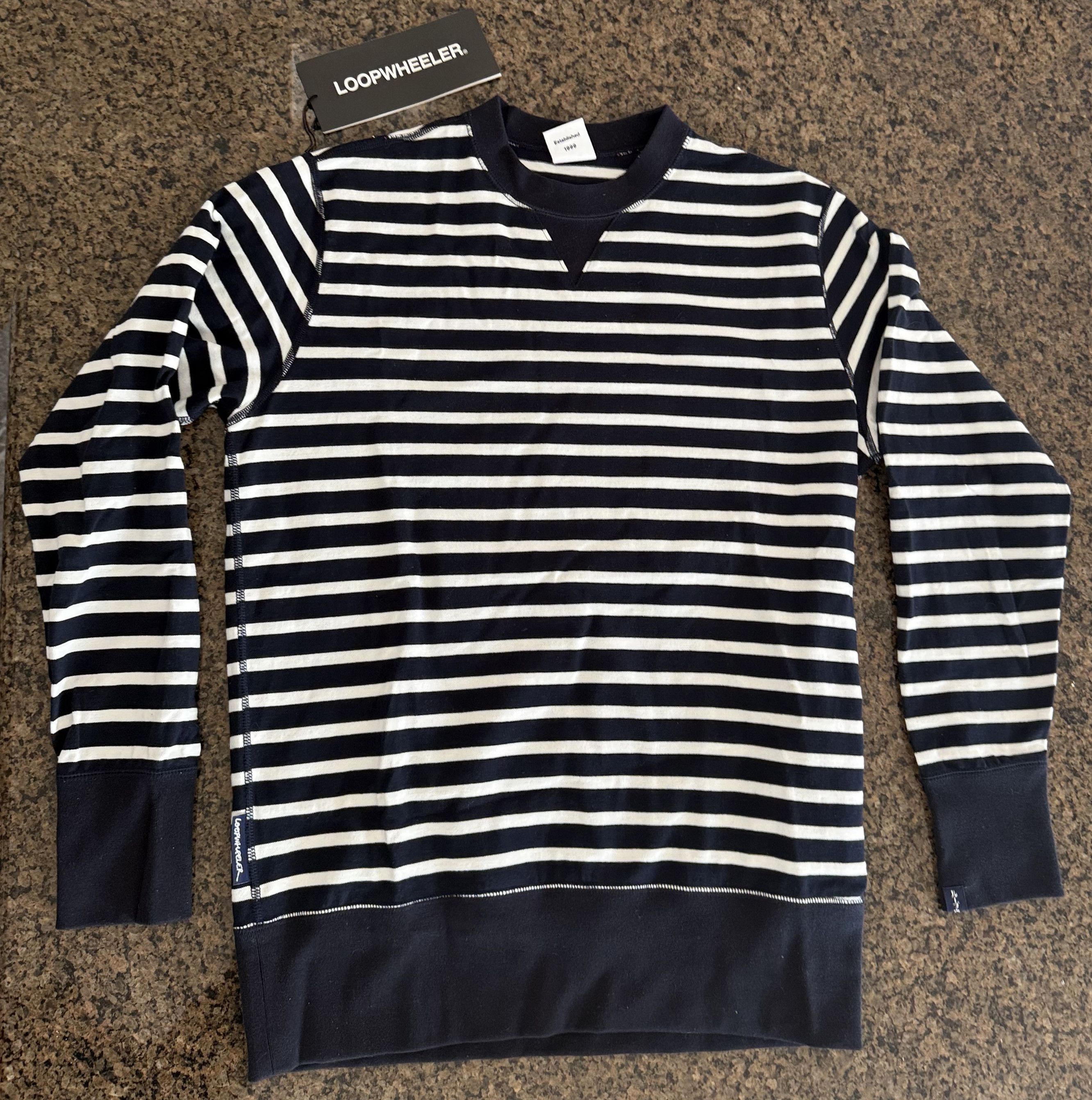 Loopwheeler Loopwheeler Striped Knit Sweatshirt Shirt JAPAN Authentic Size US M / EU 48-50 / 2 - 1 Thumbnail