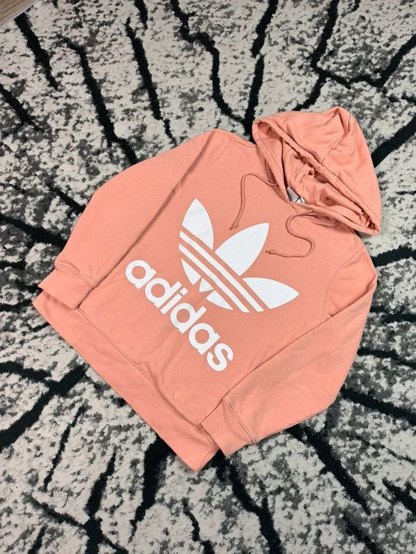 Adidas Adidas logo hoodie pink peach 38 M Size M / US 6-8 / IT 42-44 - 2 Thumbnail
