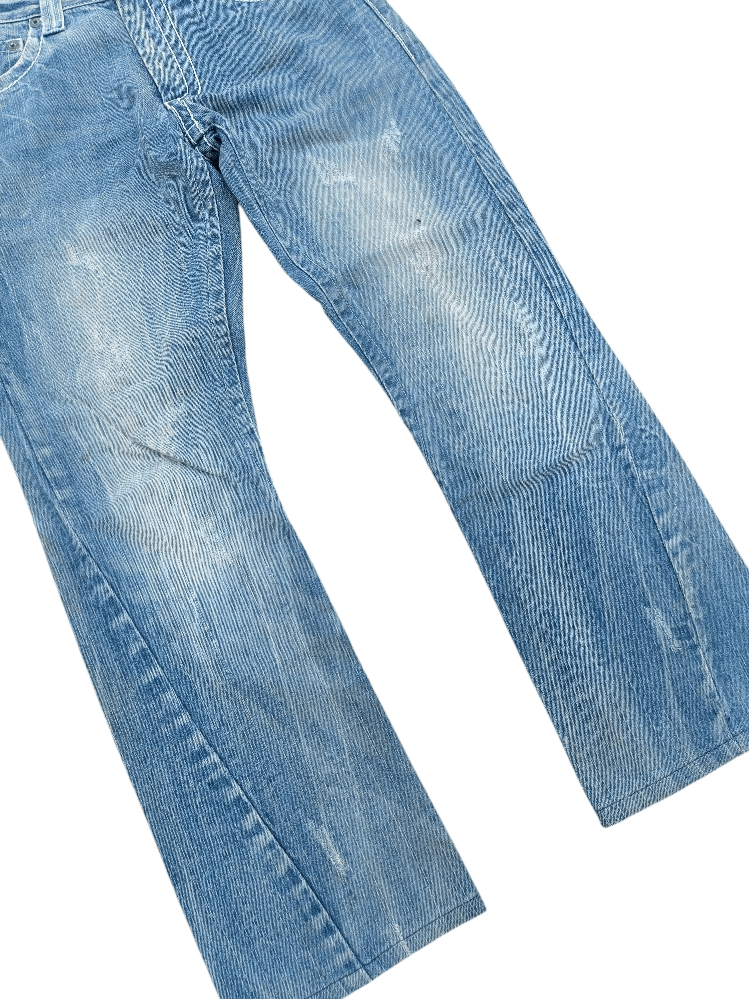 Japanese Brand FLARED Sorridere Rusty Mudwash Distressed Denim Mudmax Size US 31 - 3 Thumbnail