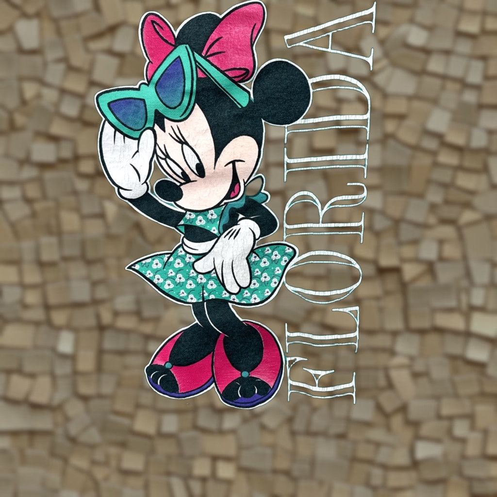 Mickey Unlimited VINTAGE Mickey Unlimited Disney Minnie Mouse Shirt L Adult Regular Blue Teal 90s Florida Cartoon Womens Men Size US L / EU 52-54 / 3 - 1 Thumbnail