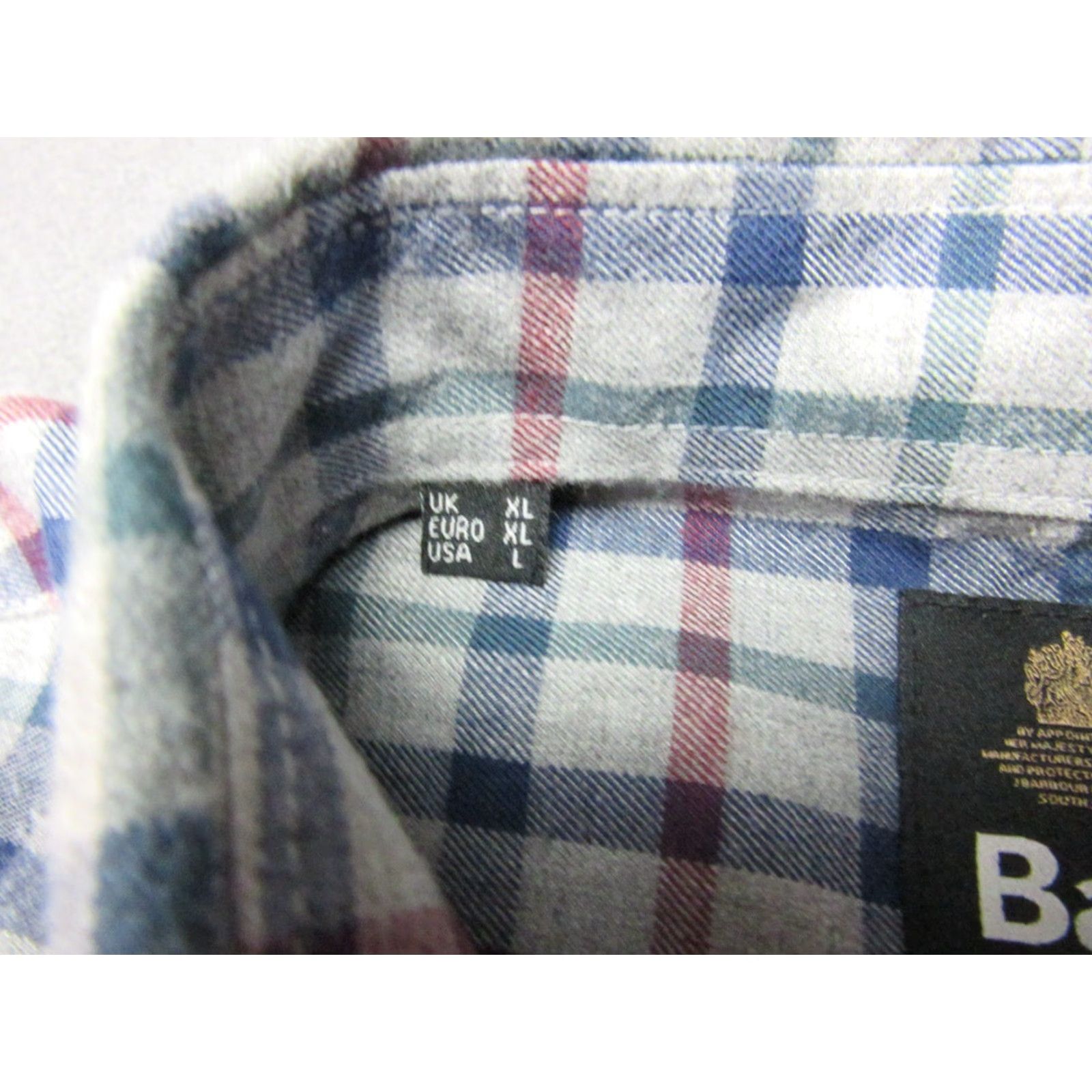 Barbour Barbour Shirt Mens L Gray Blue Red Plaid Button Down Casual Outdoor Classic Long Sleeve Regular Fit Size US L / EU 52-54 / 3 - 4 Thumbnail