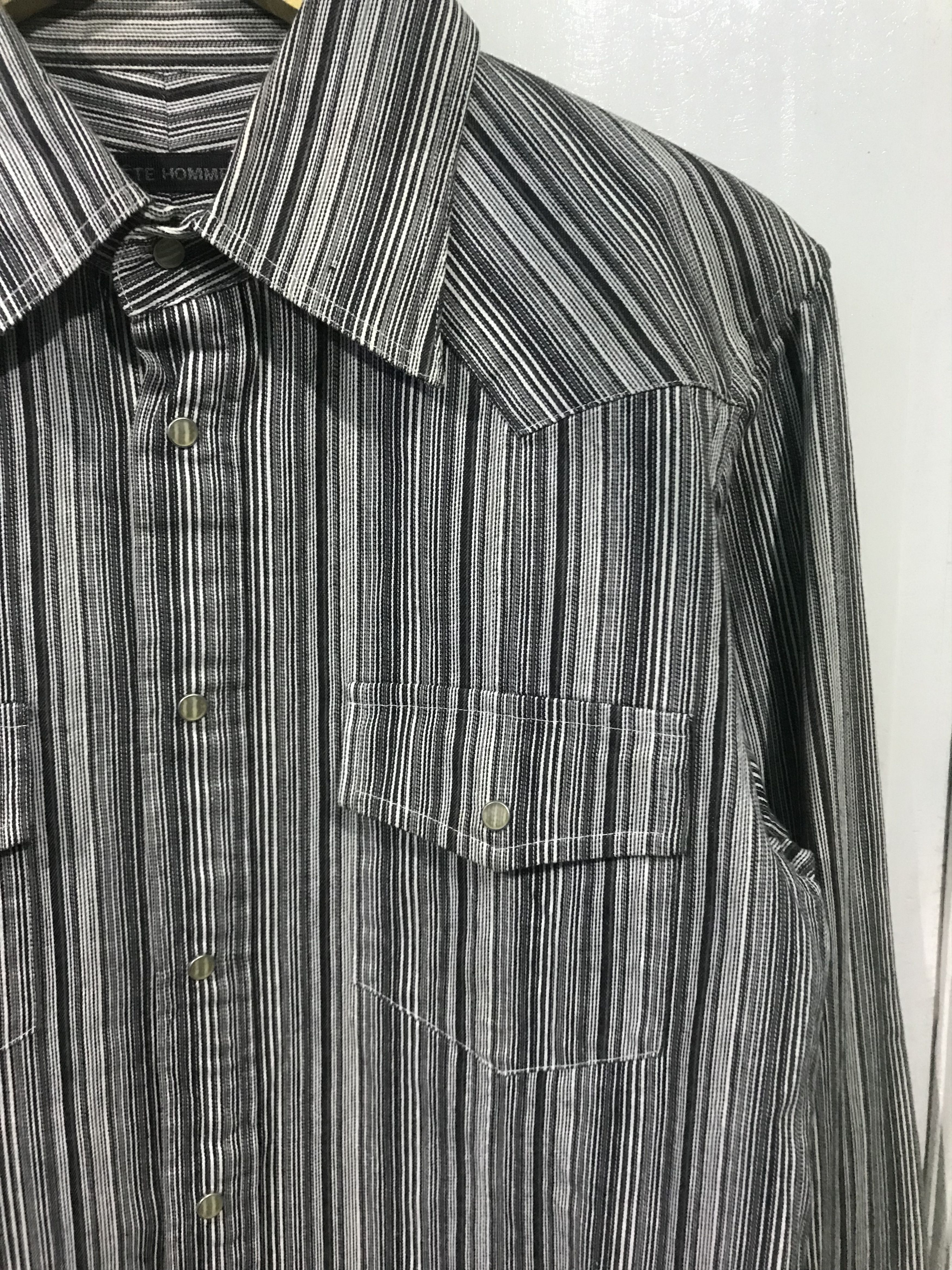 Tete Homme Issey miyake Tete homme western striped pattern Size US L / EU 52-54 / 3 - 2 Thumbnail