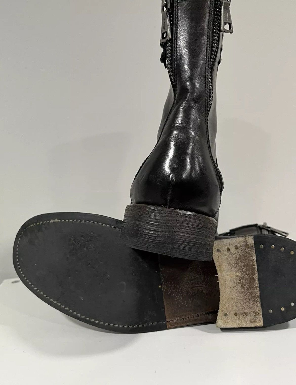 John Varvatos Engineer double back zip boot. 8 Size US 8 / EU 41 - 12 Thumbnail