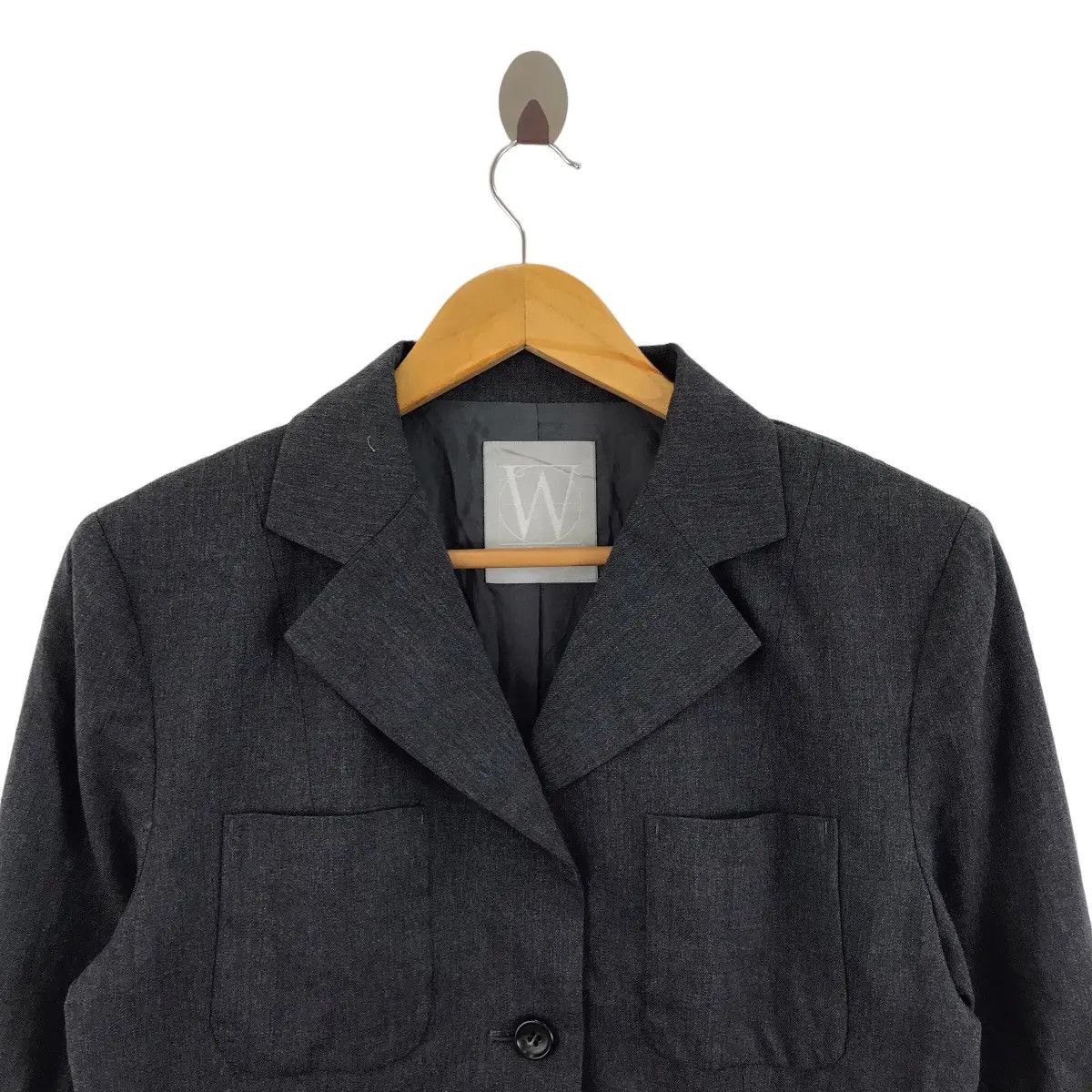Vintage × Yohji Yamamoto Vtg 80’ YOHJI YAMAMOTO WORKSHOP Collection Blazer 2 Button Size M / US 6-8 / IT 42-44 - 3 Thumbnail
