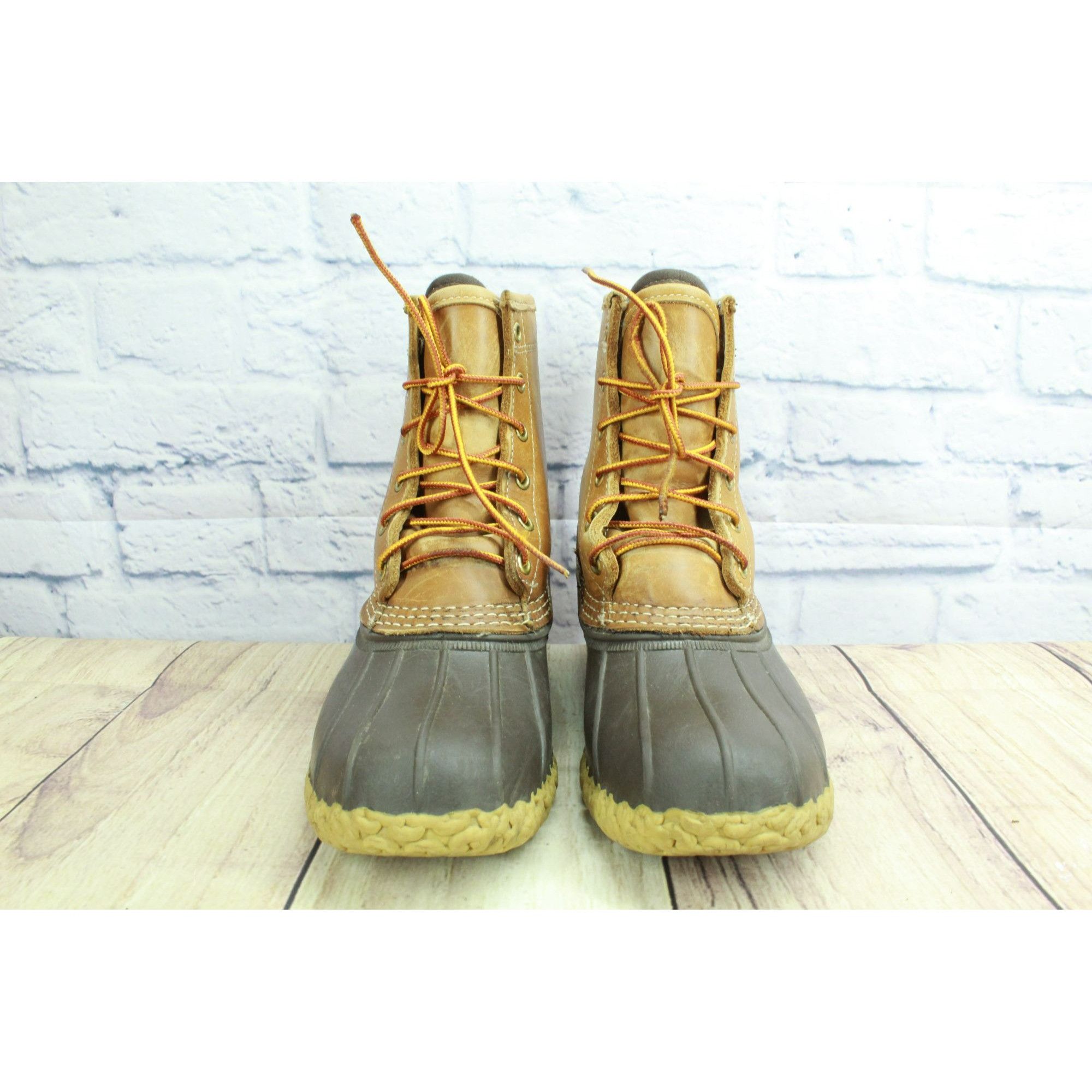 Goretex LL Bean Women's 8" Lace Up Gore-tex Ankle Duck Boots Size US 8 / IT 38 - 4 Thumbnail